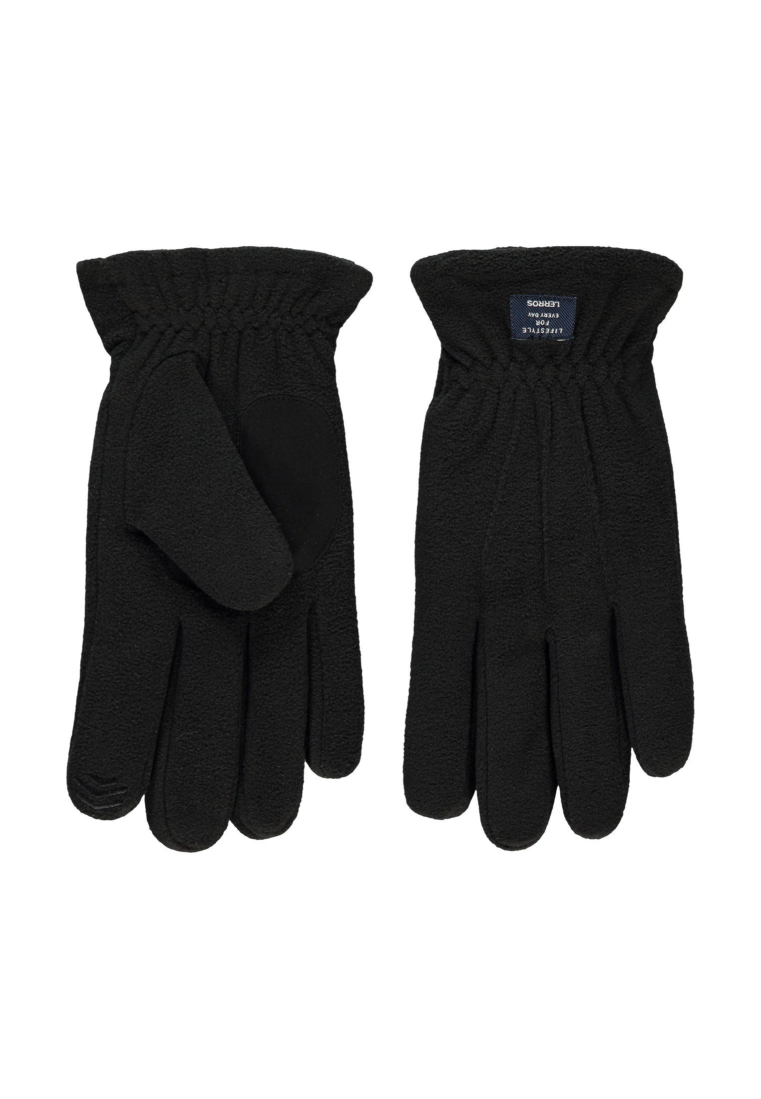 LERROS Fleecehandschuhe LERROS Fleece-Handschuh, BLACK unifarben