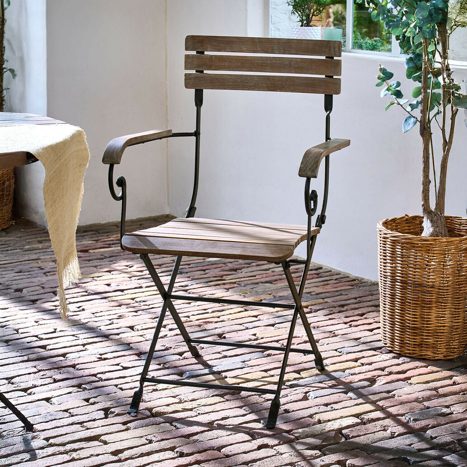 Mirabeau Gartenstuhl Stuhl Arémont braun/schwarz