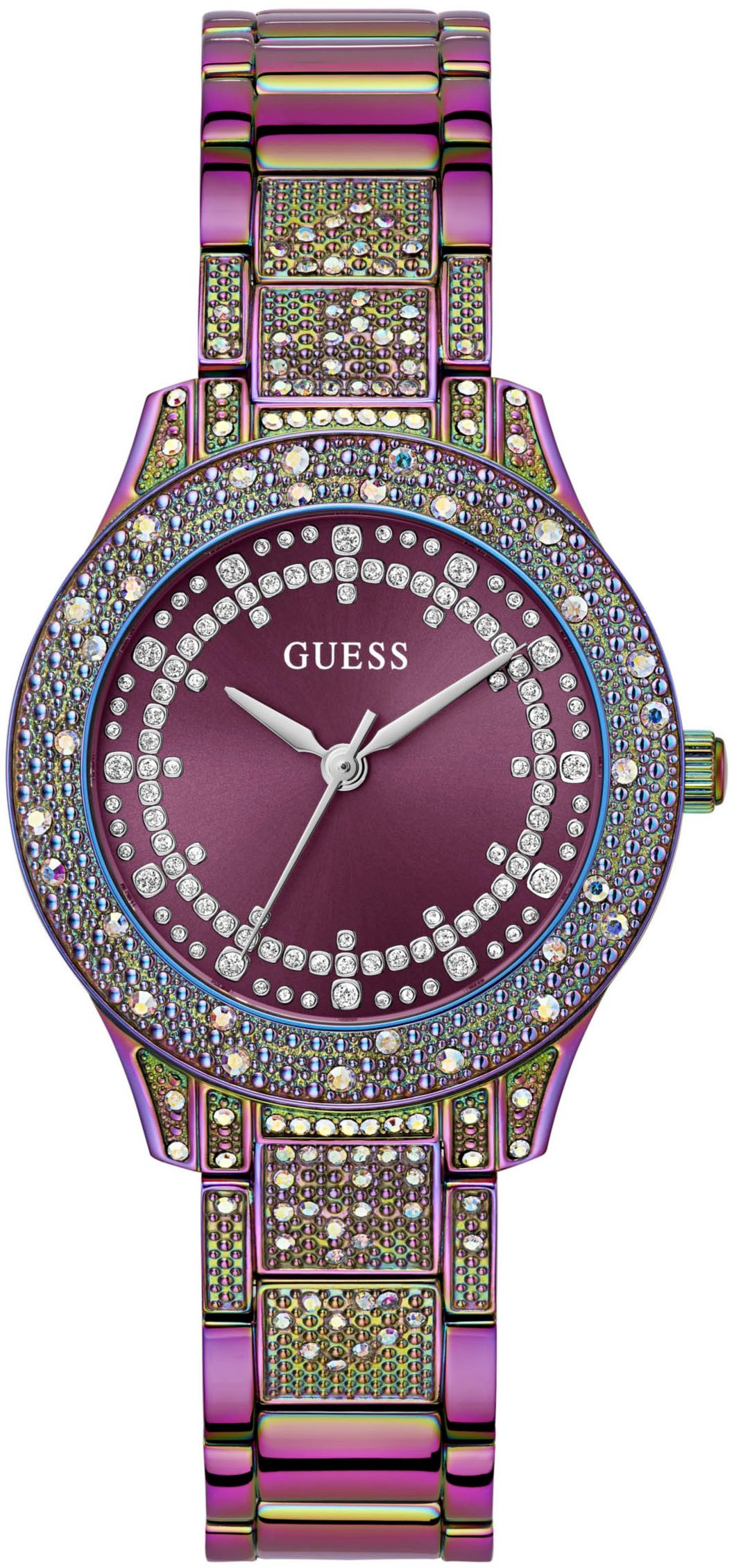 Guess Quarzuhr SHOOTING STAR GW0746L3, Armbanduhr, Damenuhr, Kristallsteine günstig online kaufen