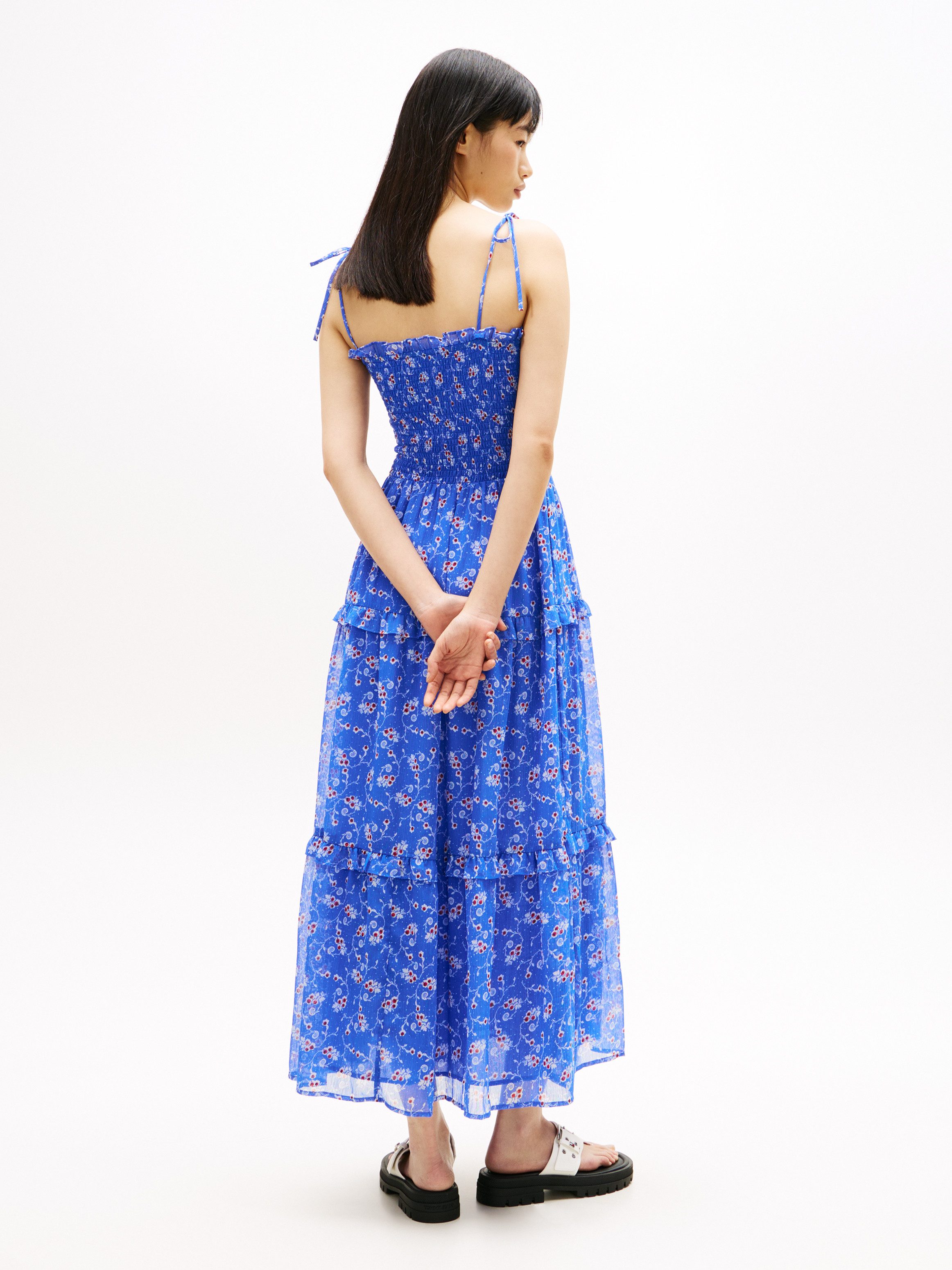 Tommy Jeans Maxikleid TJW AOP CHIFFON MAXI DRESS EXT mit Allover-Print, Fit günstig online kaufen