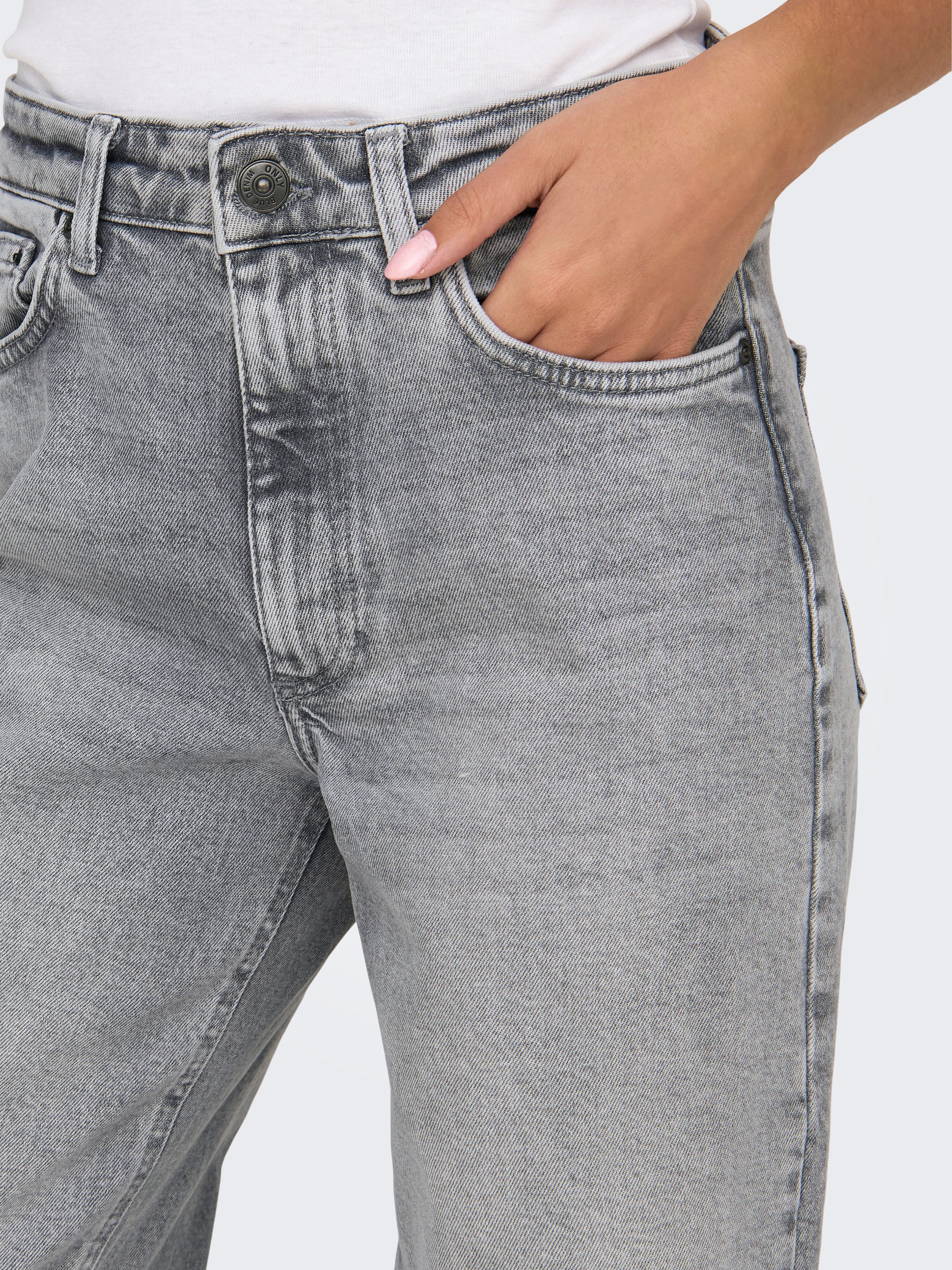 ONLY High-waist-Jeans ONLJUICY HW WIDE LEG DNM REA707 NOOS Baumwollmischung