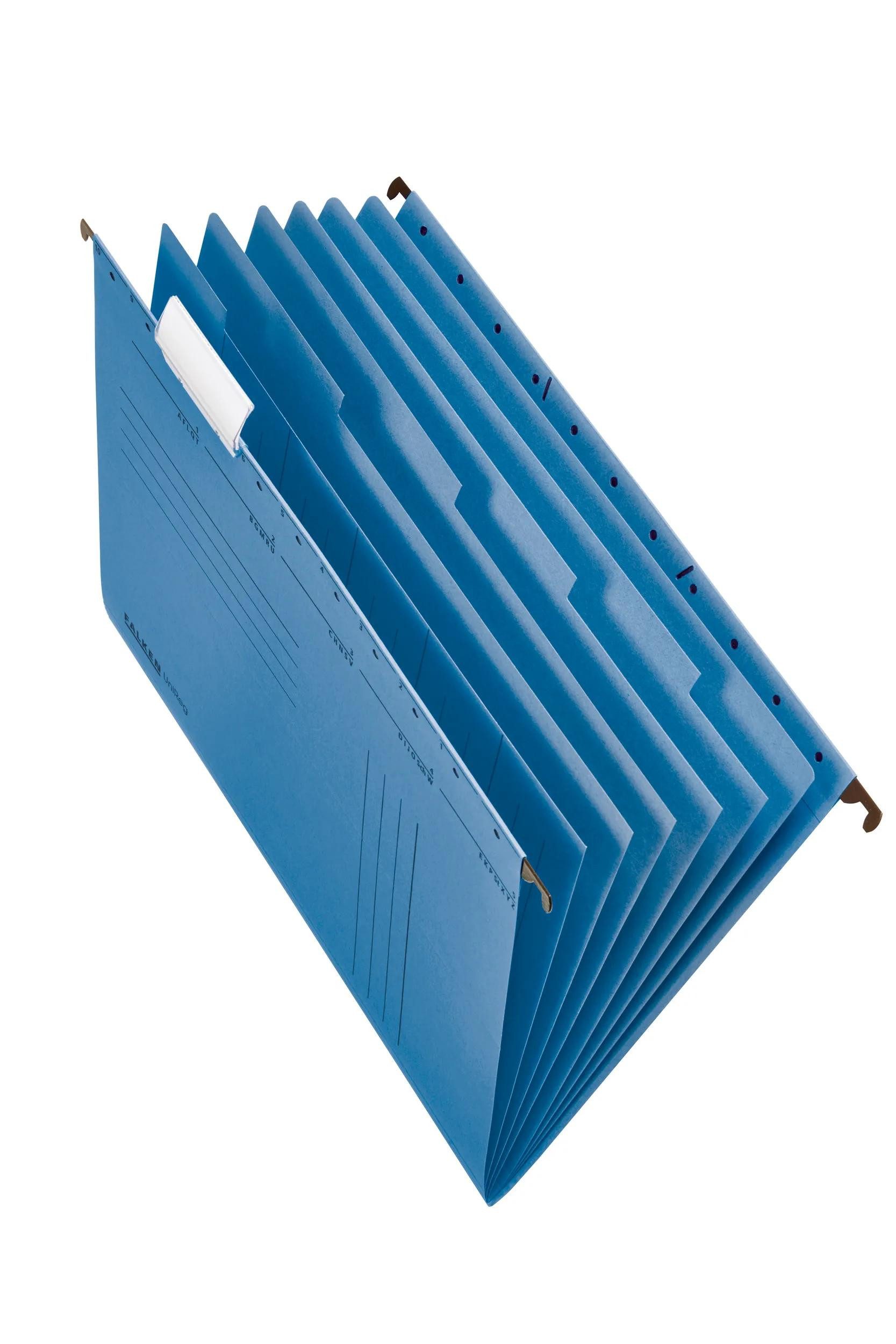 Falken Organisationsmappe 20x Projekt- Personalmappen UniReg 230g/m2-Manilakarton Blau 15046582F, Projekt- und Personalhefter