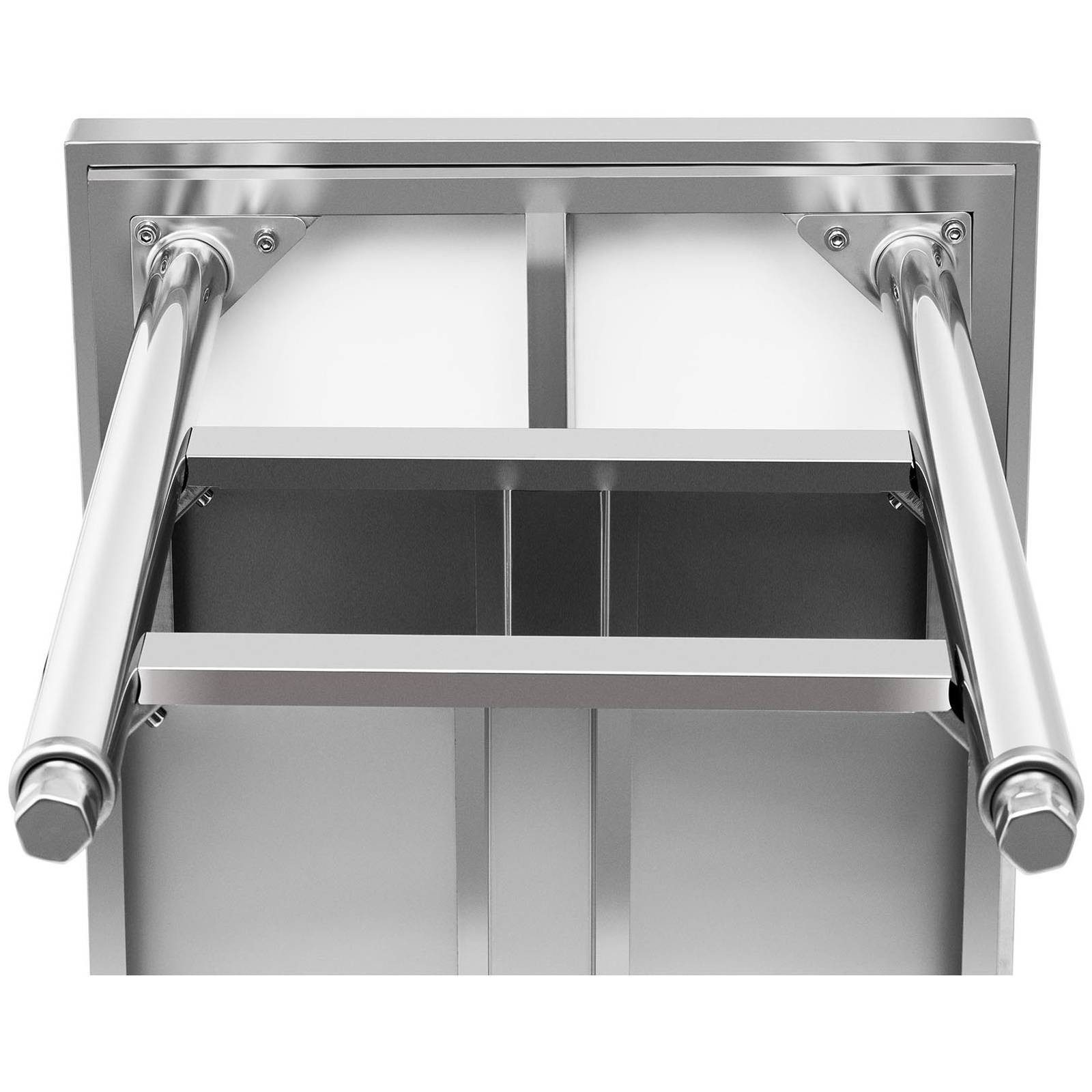 Royal Catering Arbeitstisch 150 x 70 cm Edelstahltisch 500 kg Edelstahl Zerlegetisch 3 Ebenen, verschiedene Größen