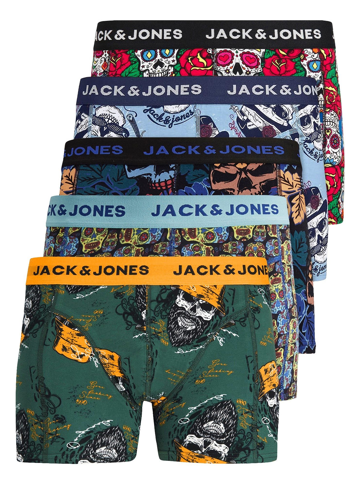 Jack & Jones Boxershorts Jacvel (5-St., 5er Pack) gute Passform durch elast günstig online kaufen