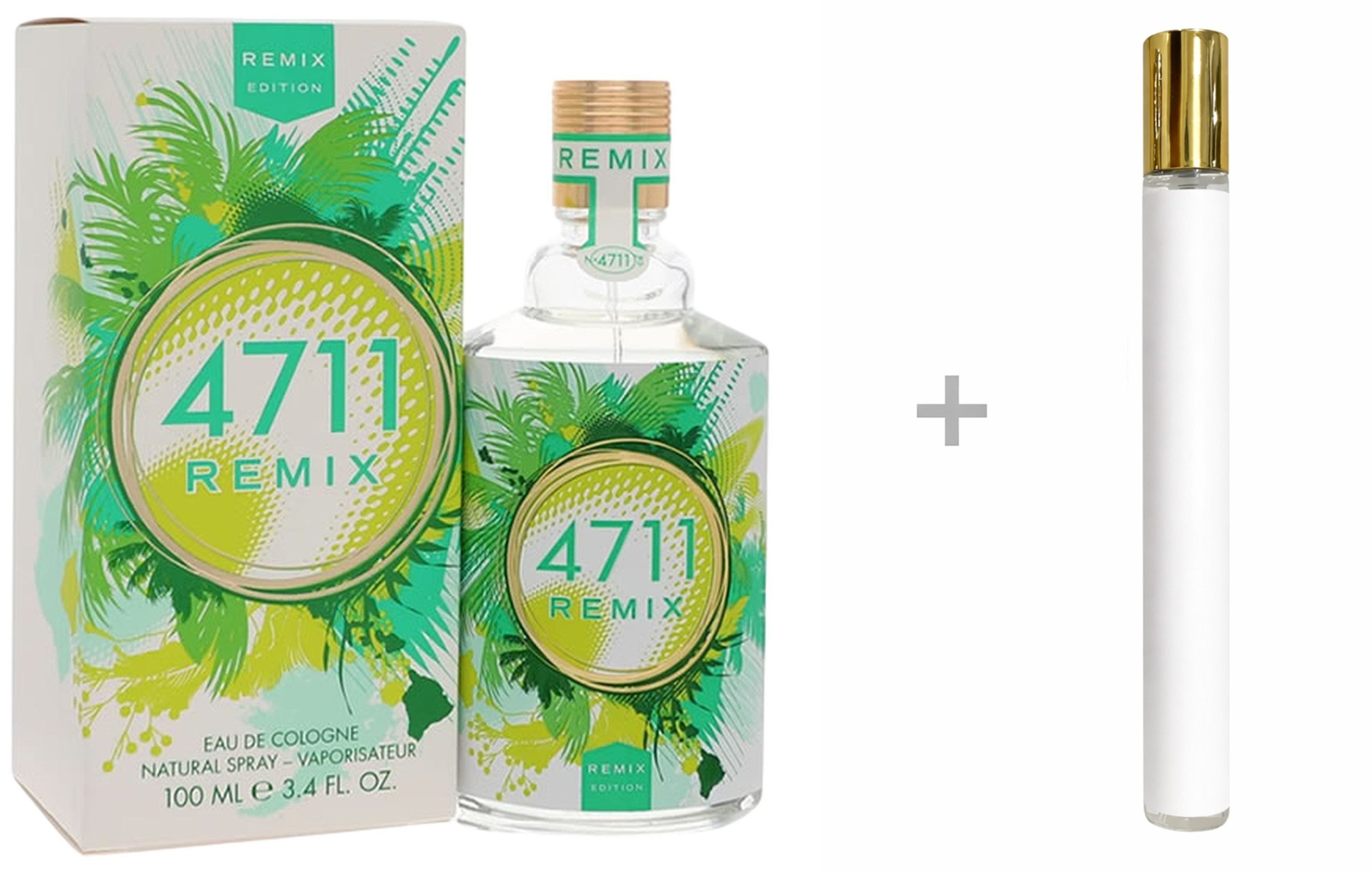 4711 Duft-Set Remix Green Oasis Eau de Cologne (EDC) Damen Spray, Fruchtig-frischer Duft mit Zitrone, Wassermelone, Magnolie und Moos
