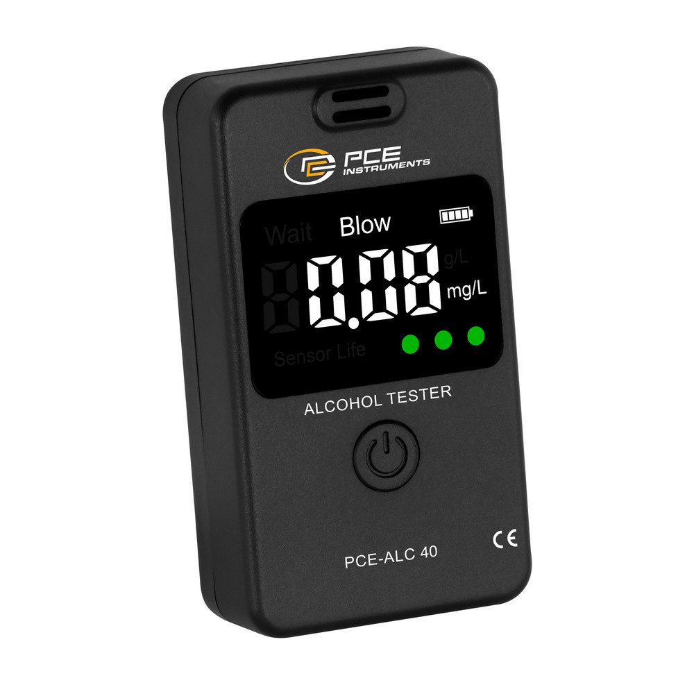 PCE Instruments Alkohol-Schnelltest PCE Instruments PCE-ALC 40 Alkoholtester inkl. Display, Verschiedene