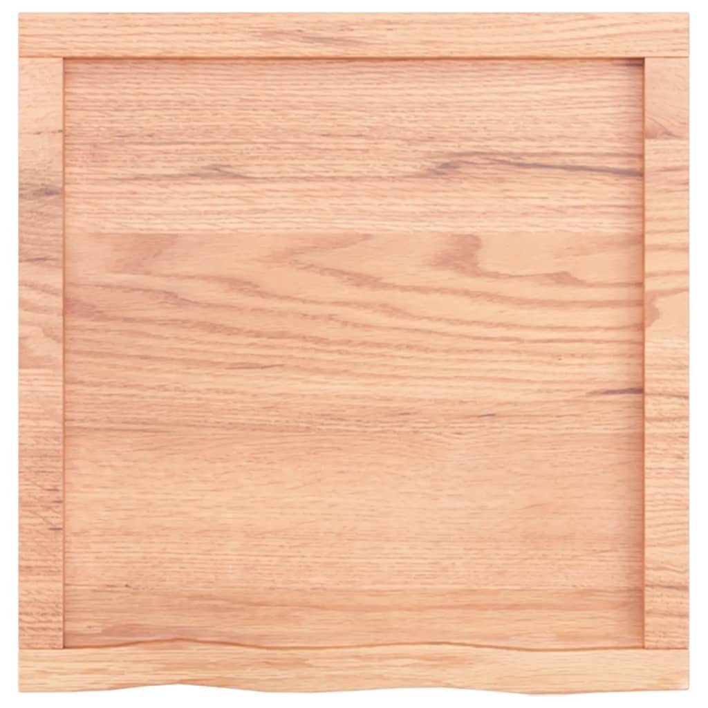 furnicato Tischplatte Hellbraun 60x60x(2-4) Eiche cm Behandelt Massivholz