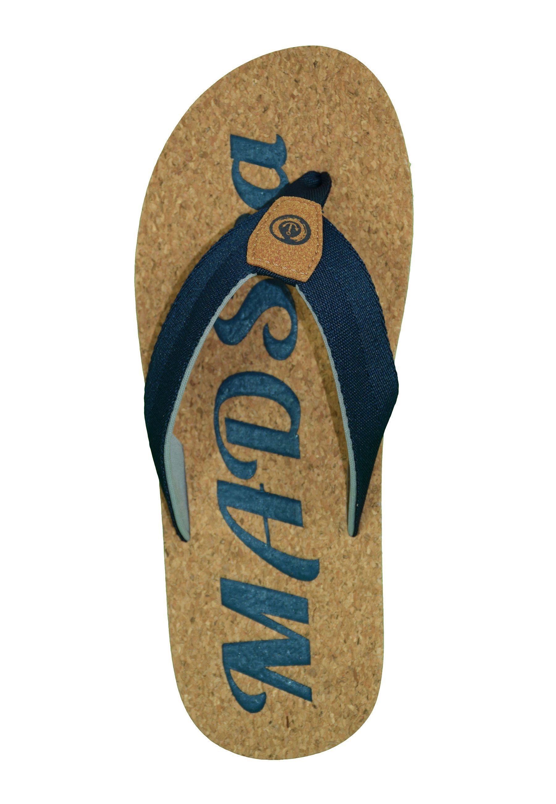 MADSea Nature Badepantolette Zehentrenner mit Korksohle