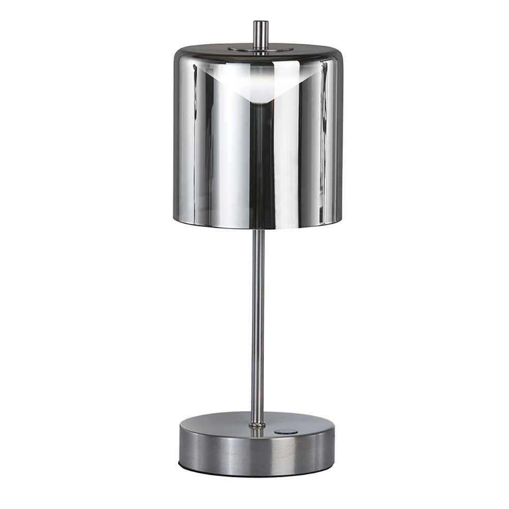 FISCHER & HONSEL Schreibtischlampe, LED-Leuchtmittel fest verbaut, Kaltweiß, Warmweiß, Neutralweiß, Tageslichtweiß, Farbwechsel, Tischleuchte Beistelllampe Nachttischlampe CCT Akku LED Dimmbar H 34,5