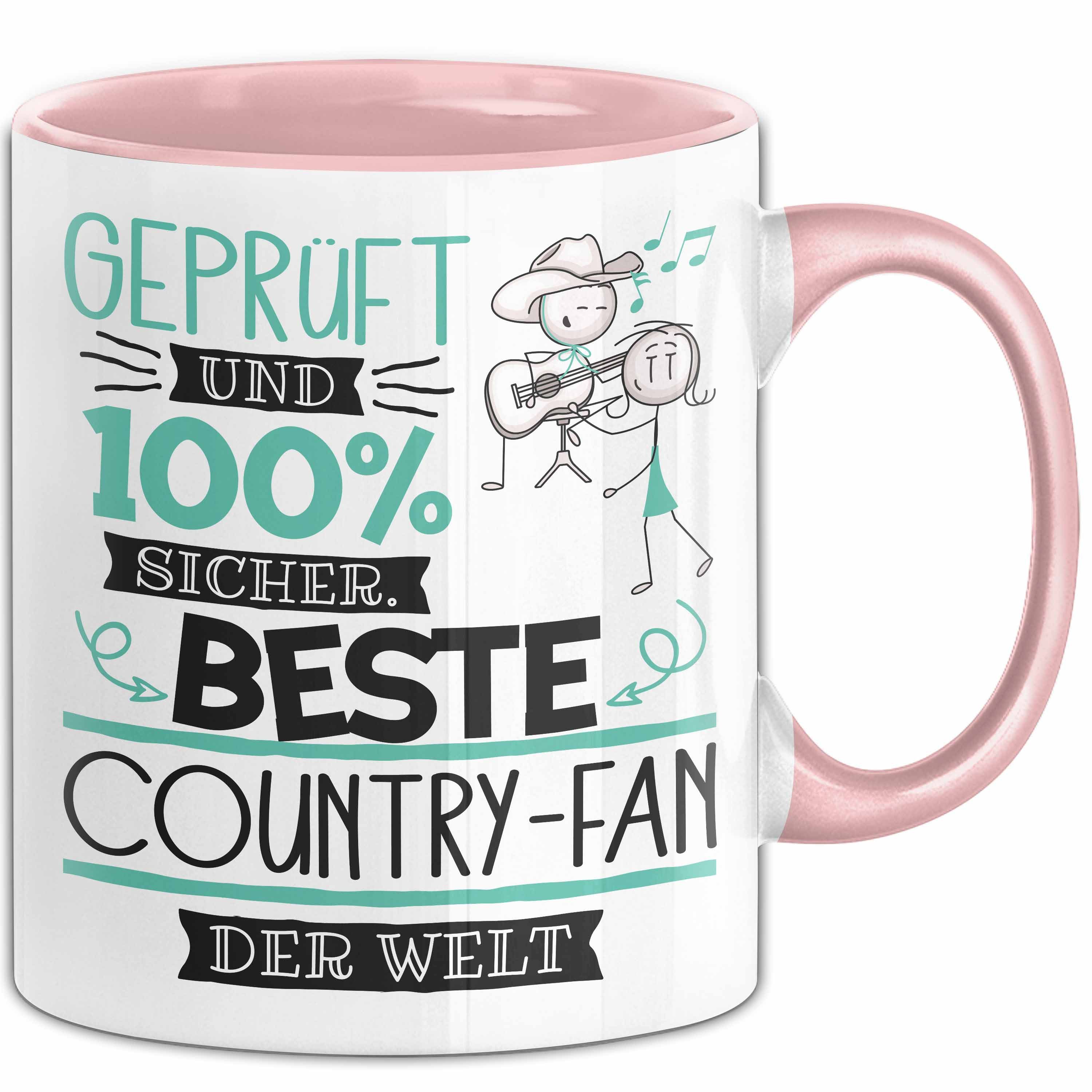 Trendation Tasse Beste Country-Fan Der Welt Tasse Geschenk für Eine Country-Fan Geprü