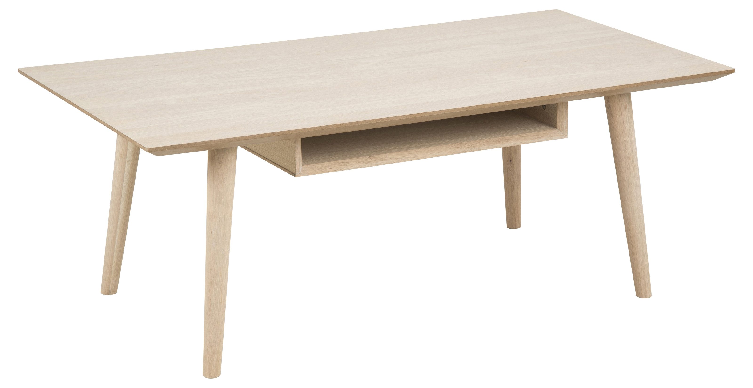 Couchtisch in Eiche weiss pigmentiert, MDF - 115x42x60cm (BxHxT)