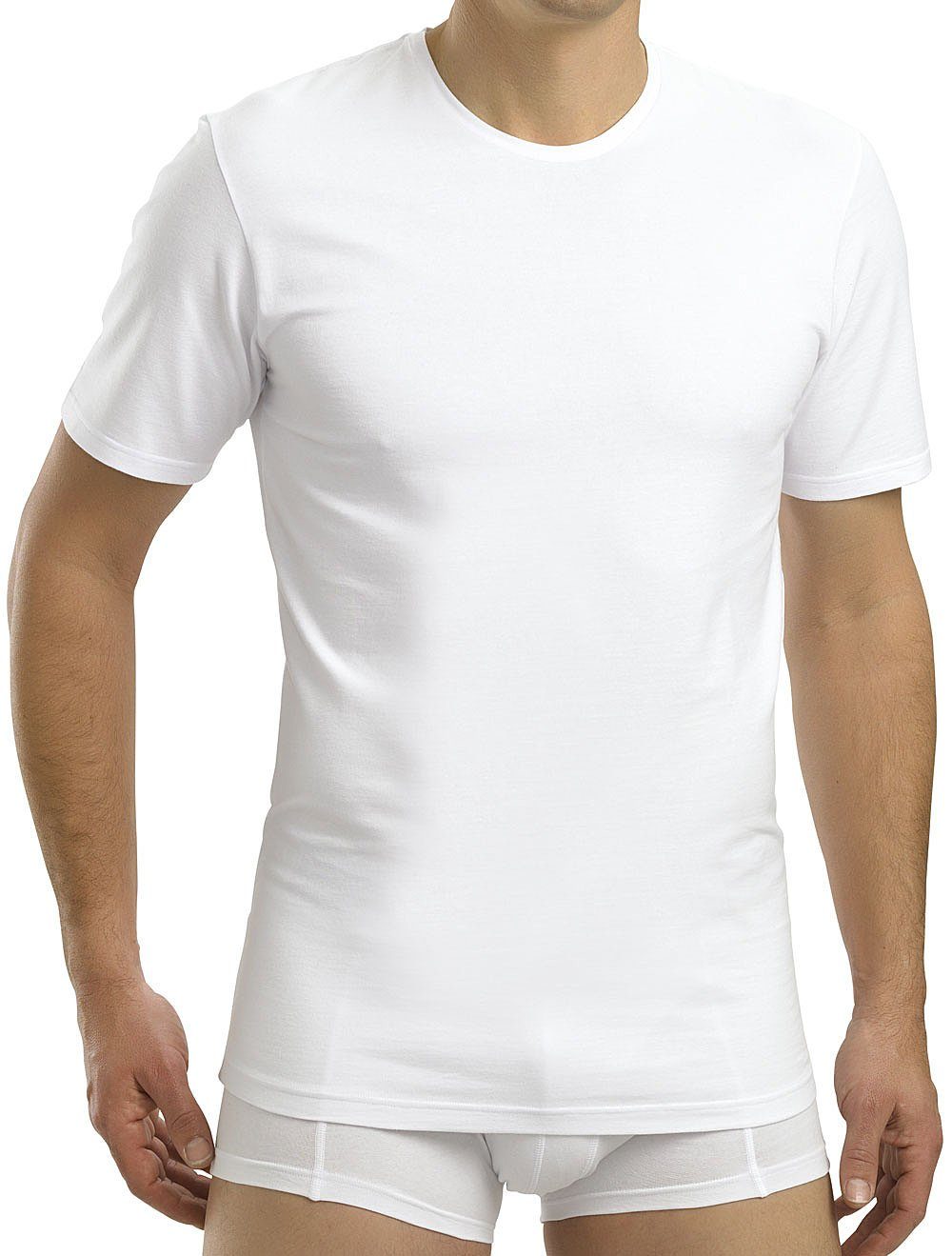 formbeständig, der (3er-Pack) drunter garantiert weiß T-Shirt Klassiker für stroendberg