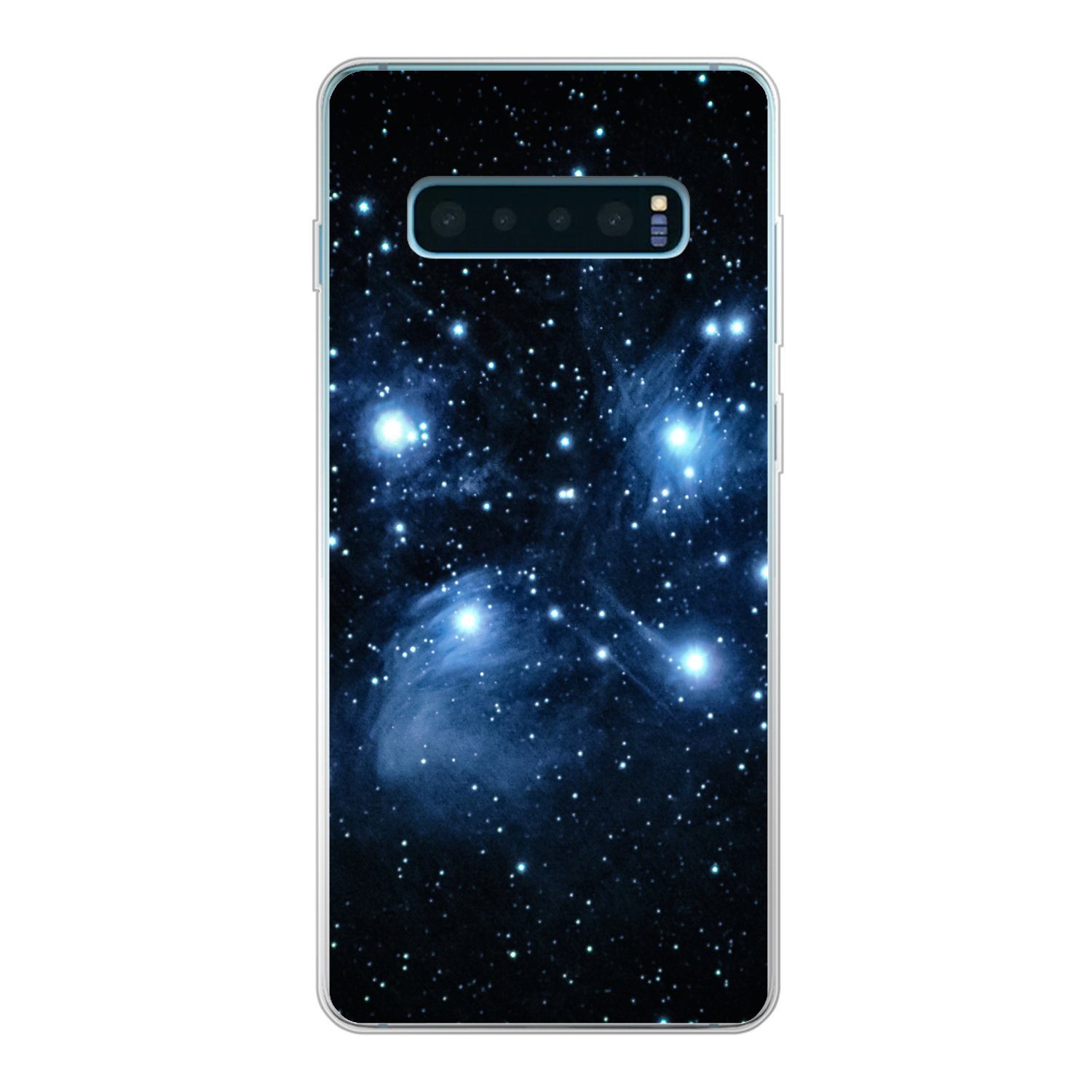MuchoWow Handyhülle für Samsung Galaxy S10 Plus Universum - Planeten - Sterne - Jungen - M, Phone Case, Silikon, Schutzhülle Dünn