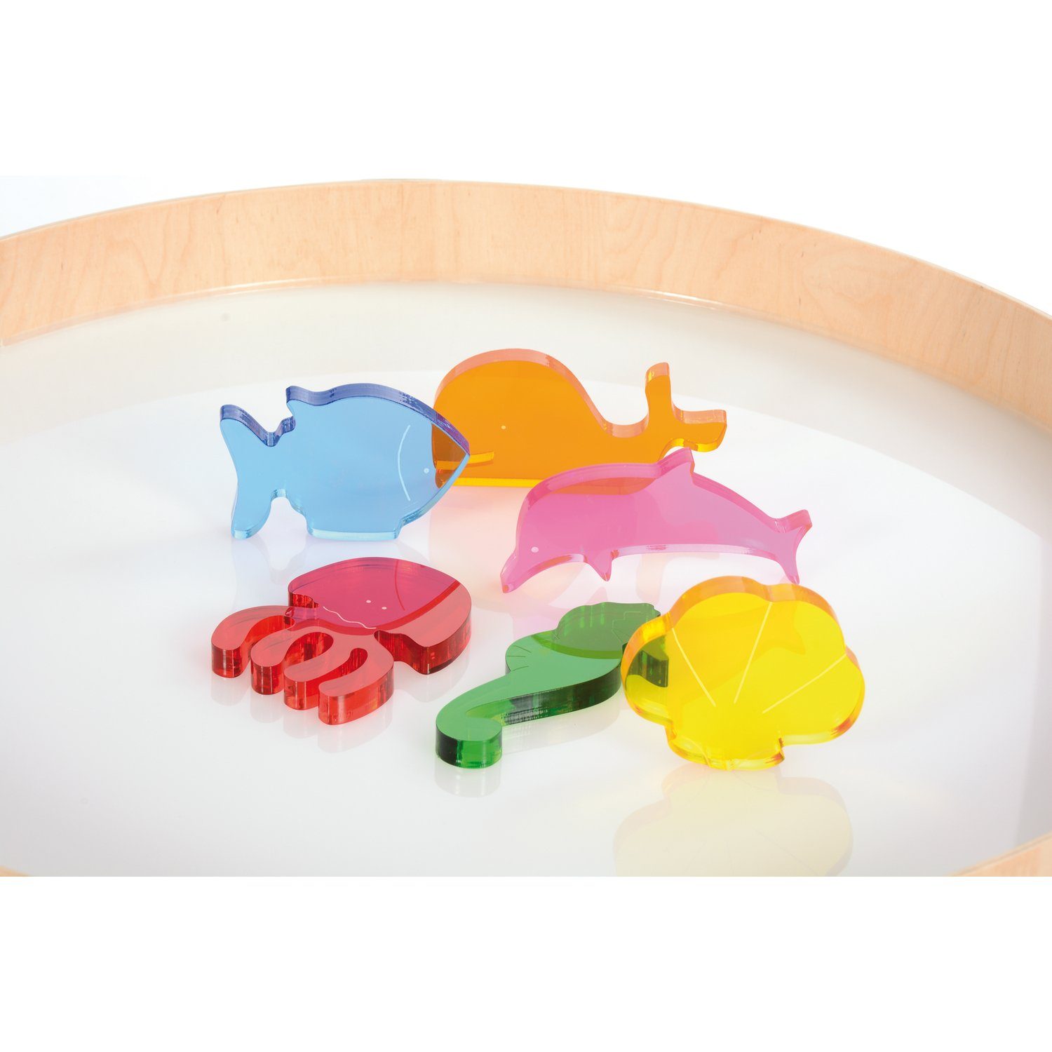 EDUPLAY Lernspielzeug Acryl Meerestiere 6er Set