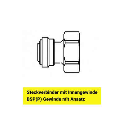 ich-zapfe Bierzapfanlage Adapter 5/8" für 3/8" Schläuche Aufschraub Verbinder