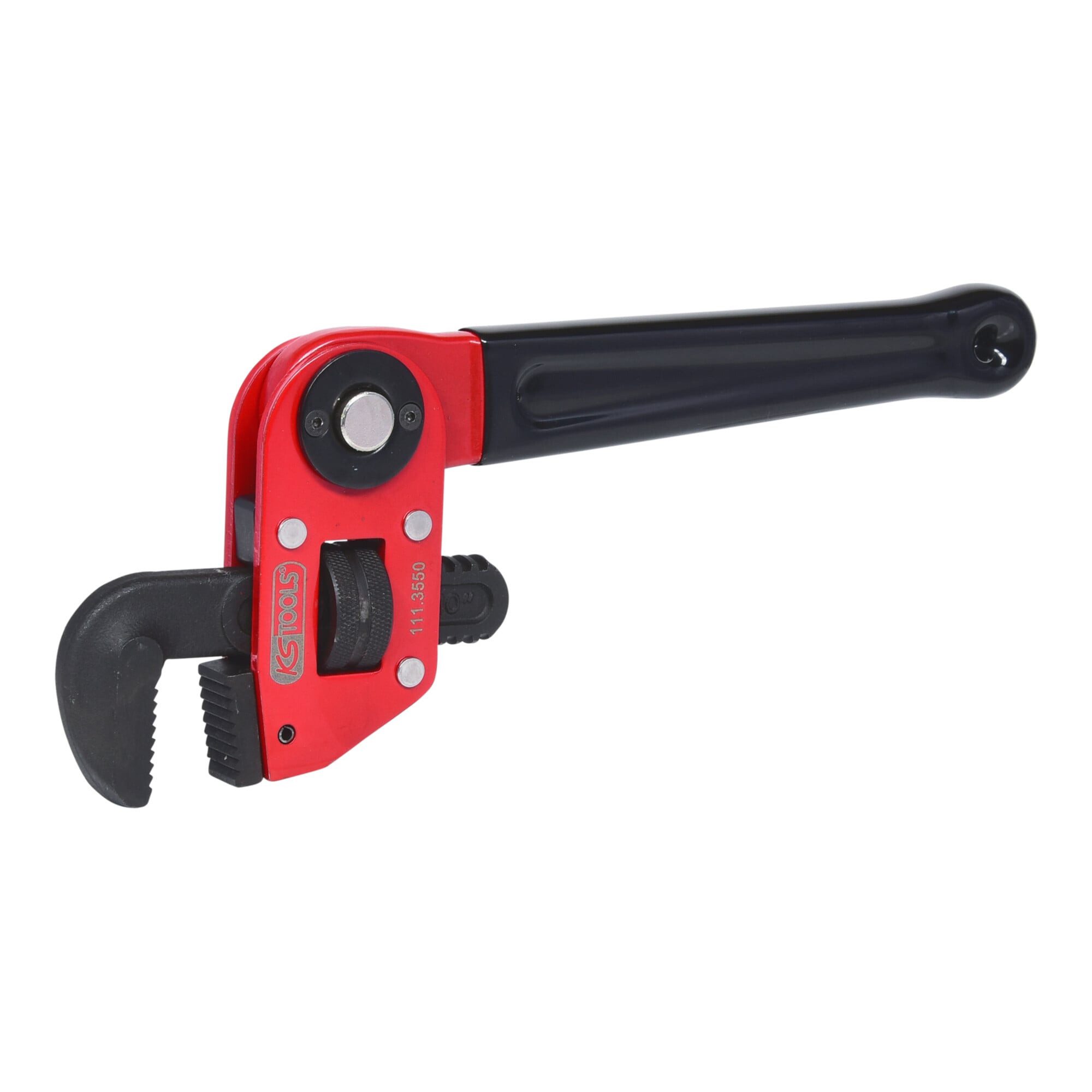 KS Tools Rohrzange KS Tools Einhand-Rohrzange 1.1/2" mit verstellbarem Kopf