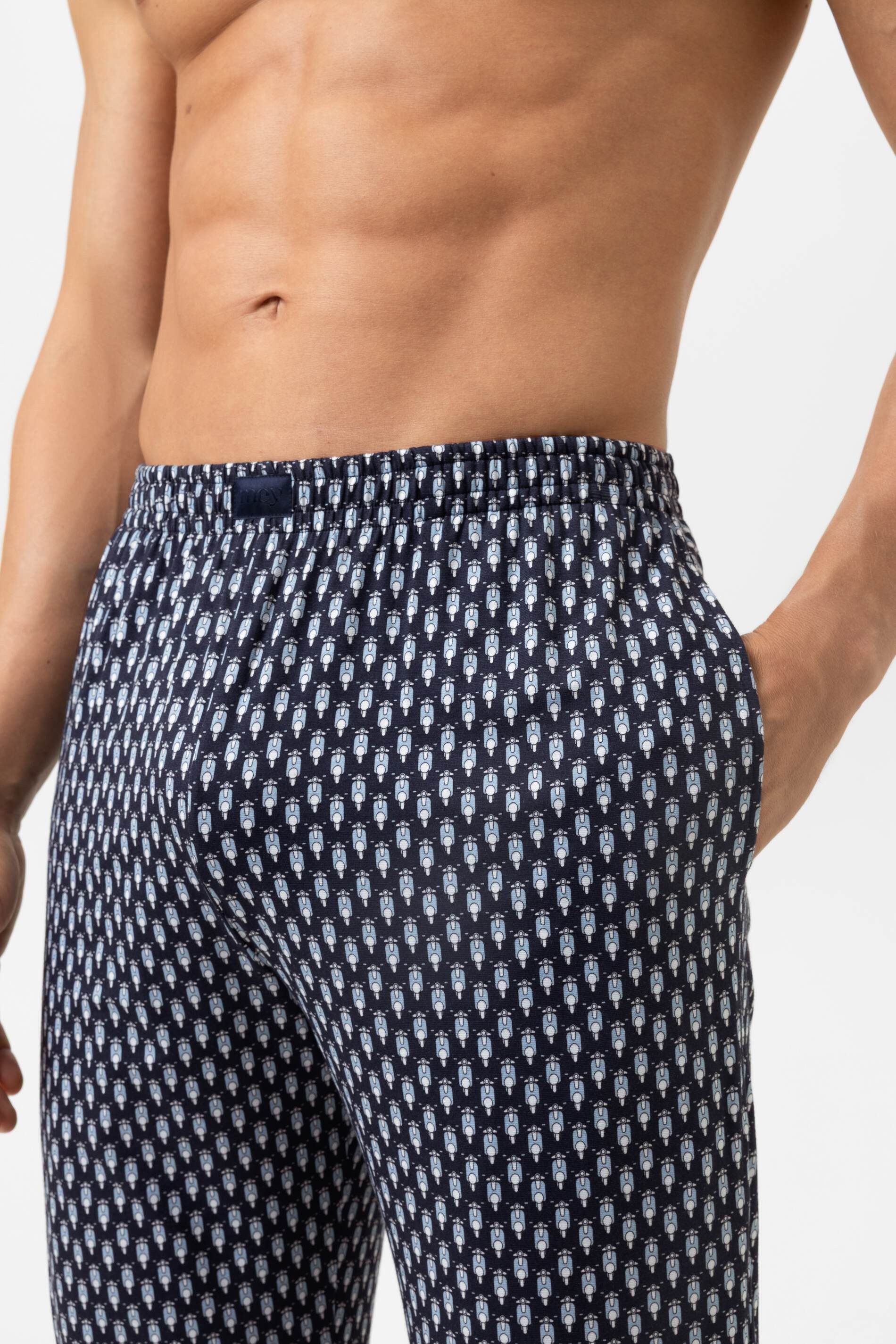 Mey Schlafhose Mey Hose lang Serie Scooter Venture mit Print Hose (1-tlg) Softe Pyjamahose, Komfortbund, FSC-zertifiziert