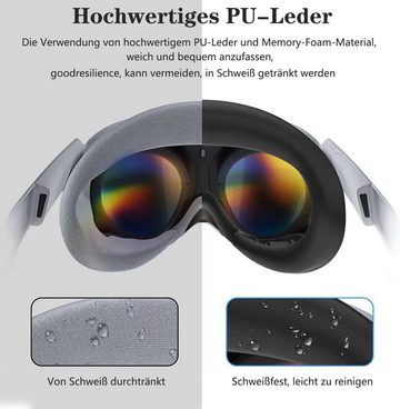 Tadow Für Pico4-Gesichtsschnittstellenhalter,VR-Maske,Ersatzpads für Zubehör Virtual-Reality-Brille (Für Pico4 VR Silikon-Ersatznasenpads, VR-Brillen-Zubehörmasken)