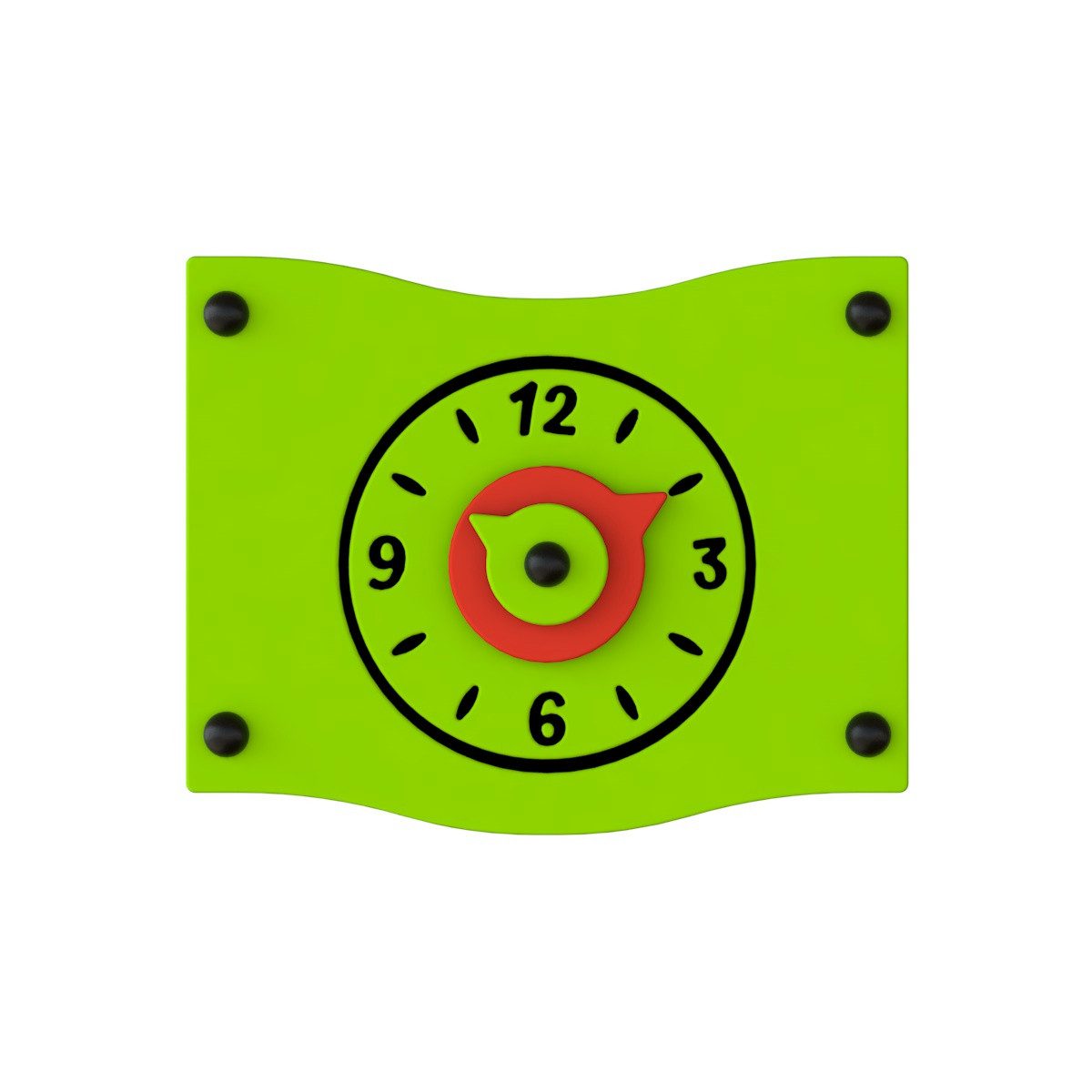 Wickey Motorikbrett PRO Educate Clock – Perfekt für intensiven Gebrauch, (Fördert Motorik & Kreativität, ideal für Kitas & Parks), Vandalismussicher & wetterfest mit 5 Jahren Garantie