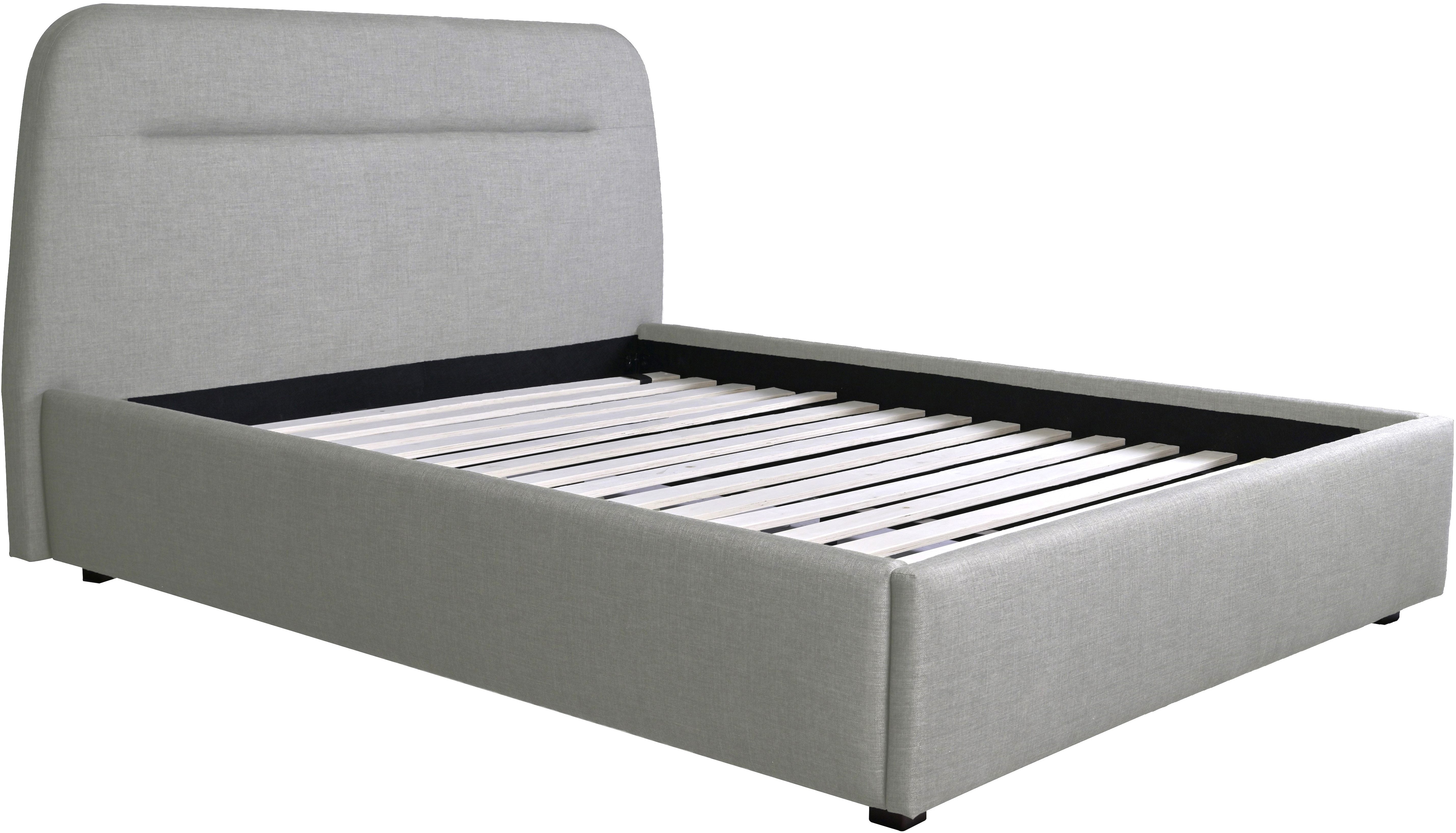 INOSIGN Polsterbett Lolana inkl. Lattenrost, erhältlich in 140 & 180cm Breite, mit abgerundetem Kopfteil