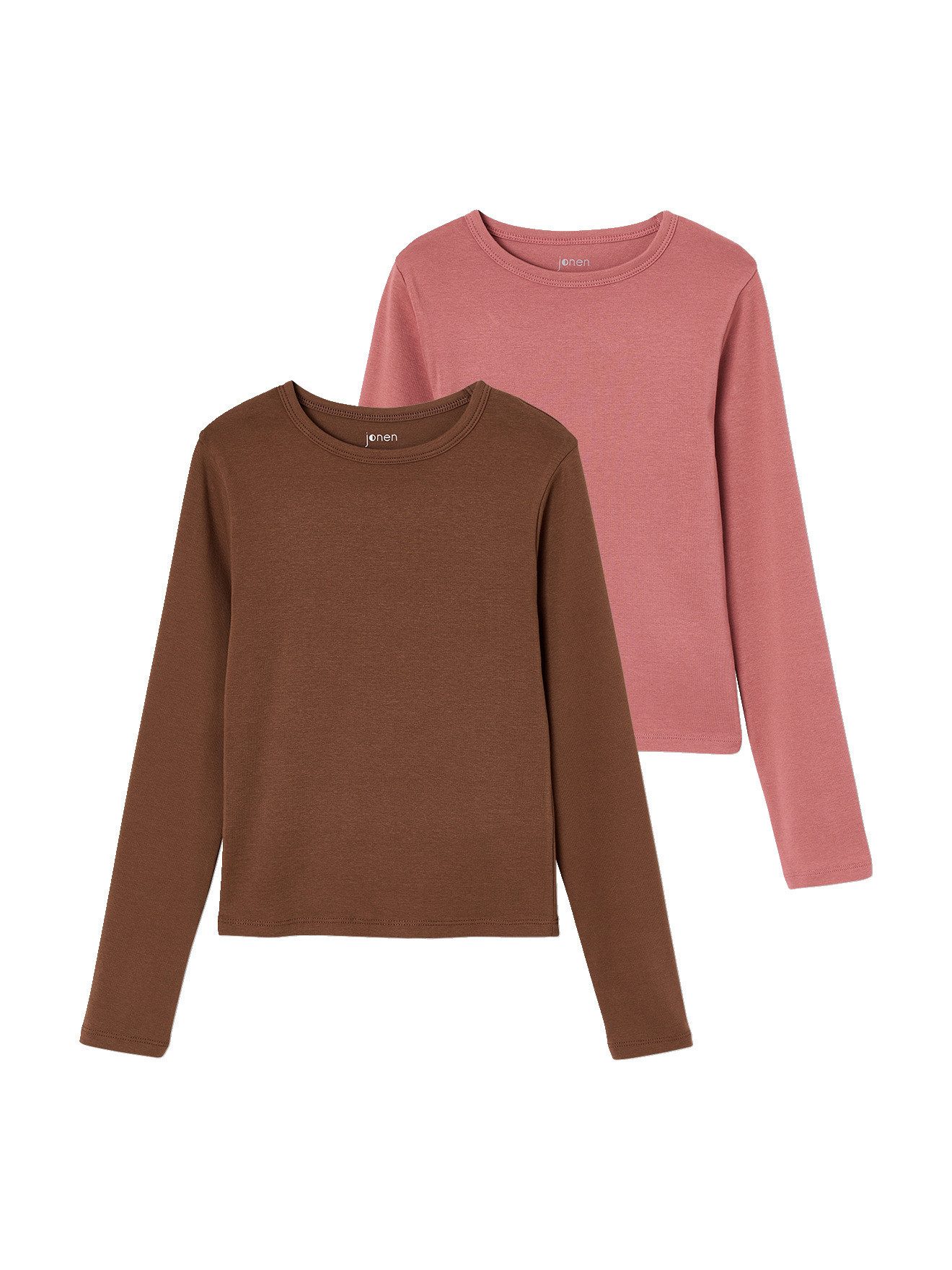 jonen Langarmshirt Cropped-Shirts Mädchen BASIC 2er-Pack