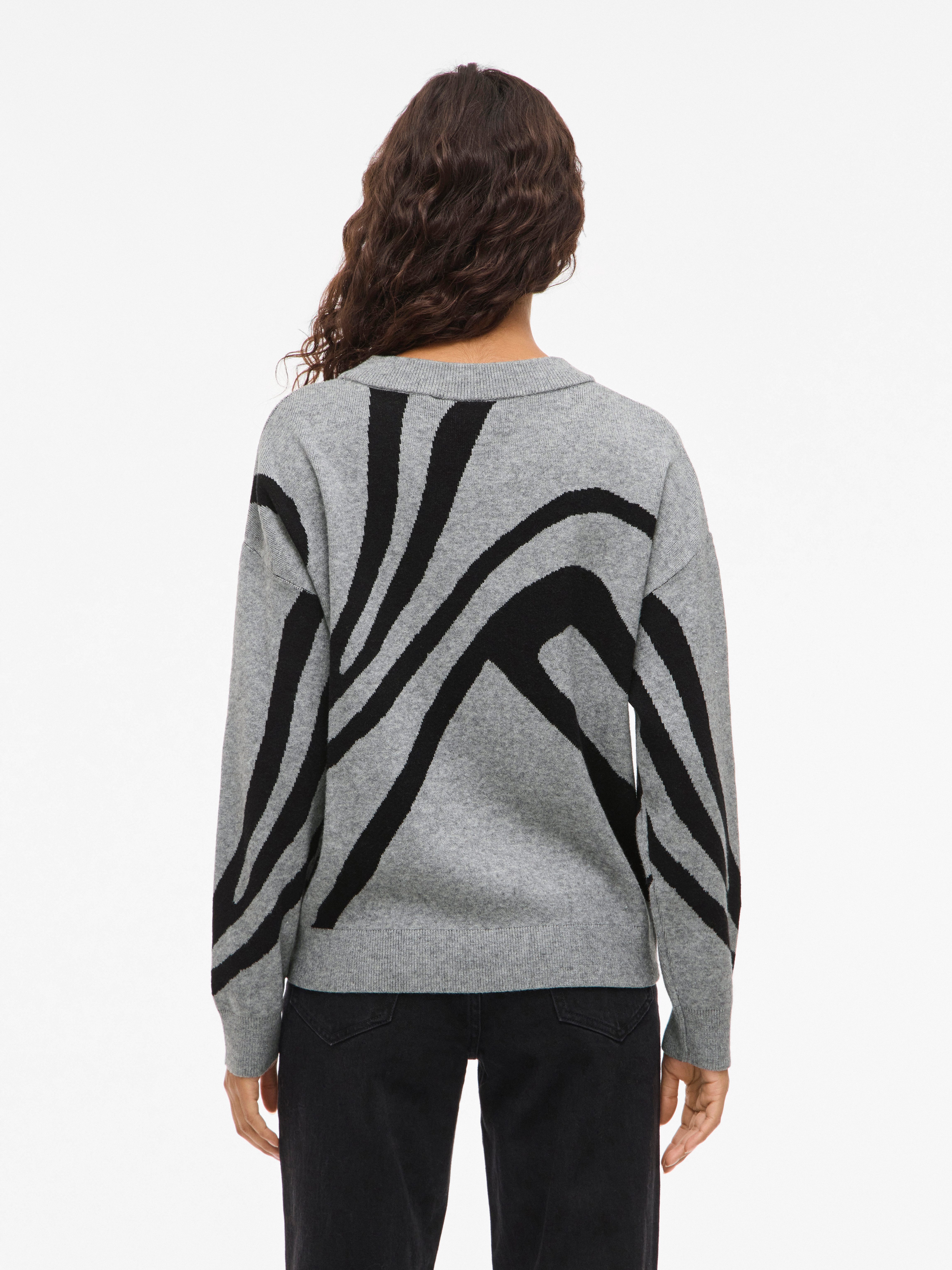 Vila Strickpullover VITIF JACQUARD L/S KNIT TOP - NOOS günstig online kaufen