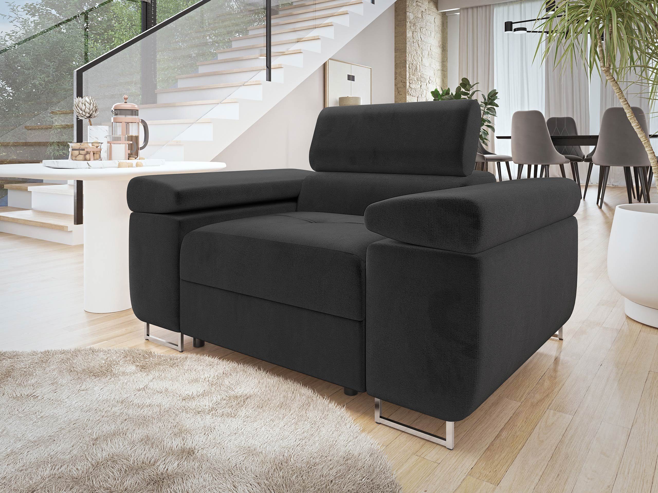 MIRJAN24 Sessel Torezio, Einstellbare Kopfstützen, 134x102x70-90 günstig online kaufen