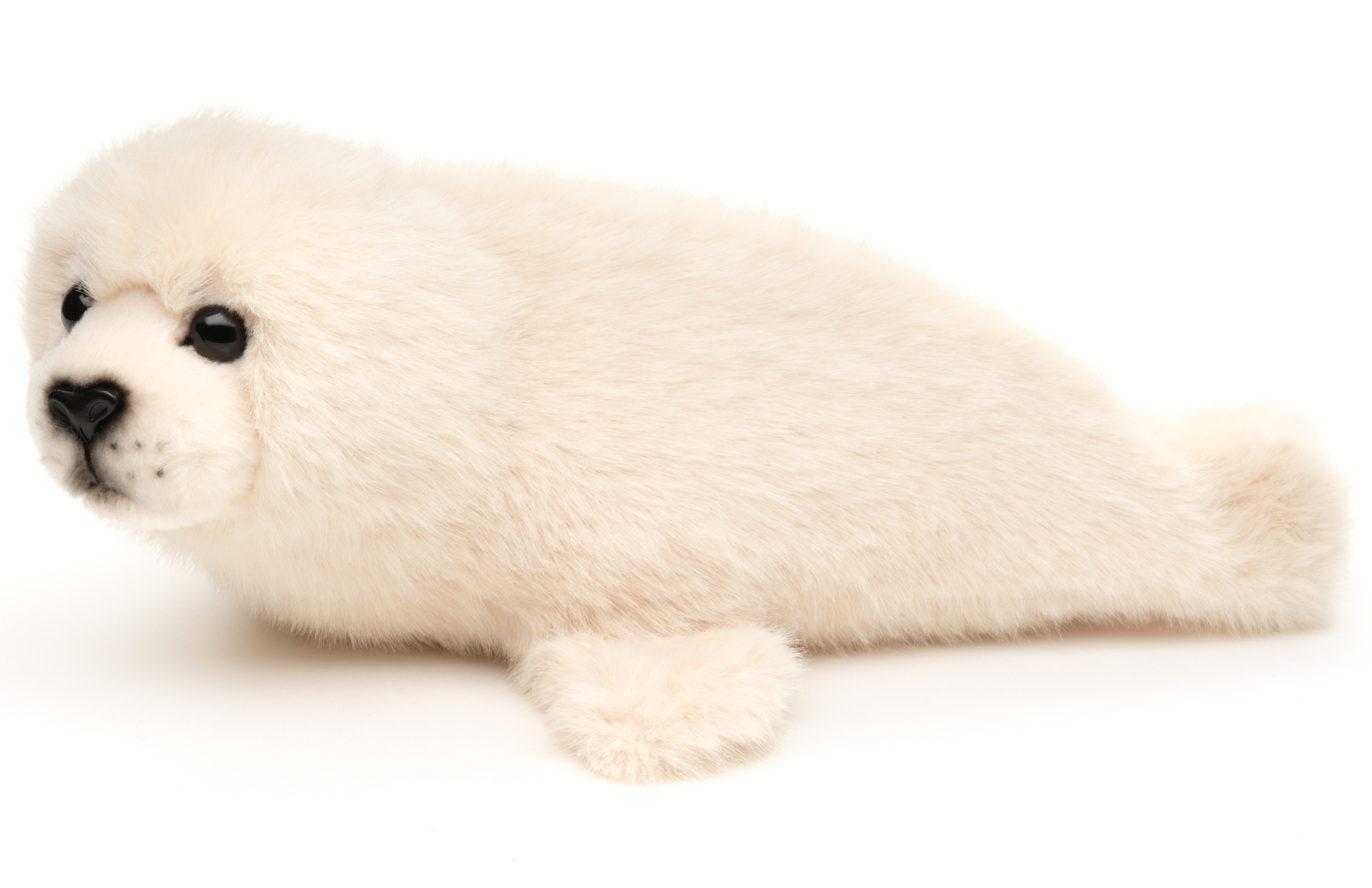 Uni-Toys Kuscheltier Seehund weiß - verschiedene Größen - Plüsch-Robbe - Plüschtier, zu 100 % recyceltes Füllmaterial