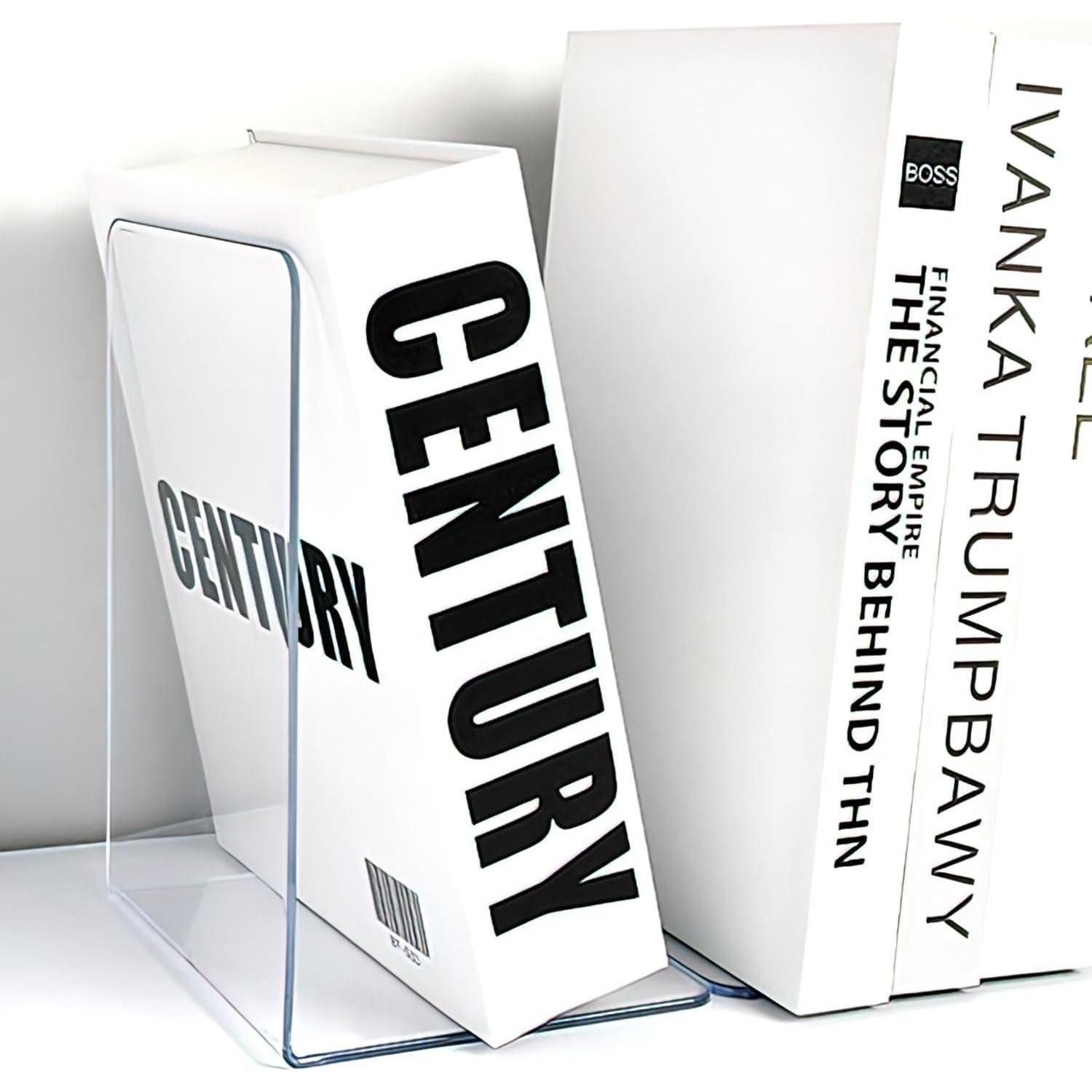 LuxusKollektion Buchstütze Buchstützen Acryl Transparent Bücherhalter Bookends Regal Bücherhalter