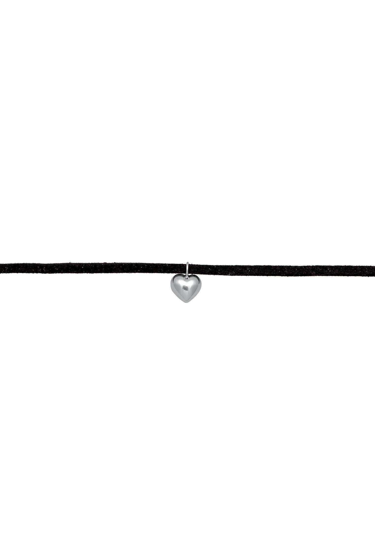 Elli Choker Lederkette synthetisch Herz Anhänger günstig online kaufen