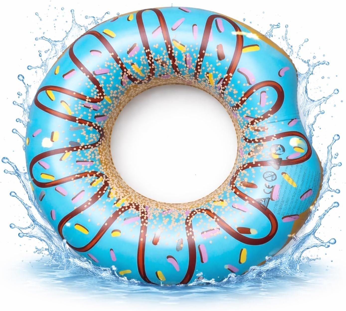 TK Gruppe Schwimmring Donut Schwimmring aufblasbar Ø 120 cm – Schwimmreifen für Pool (Schwimmring), 120 cm