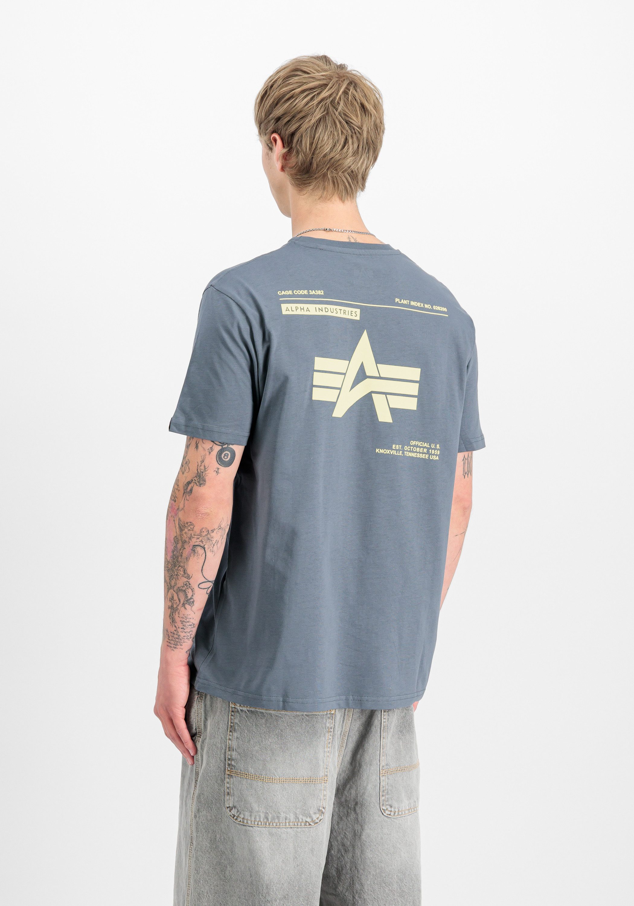 Alpha Industries T-Shirt Label Backprint T-Shirt günstig online kaufen