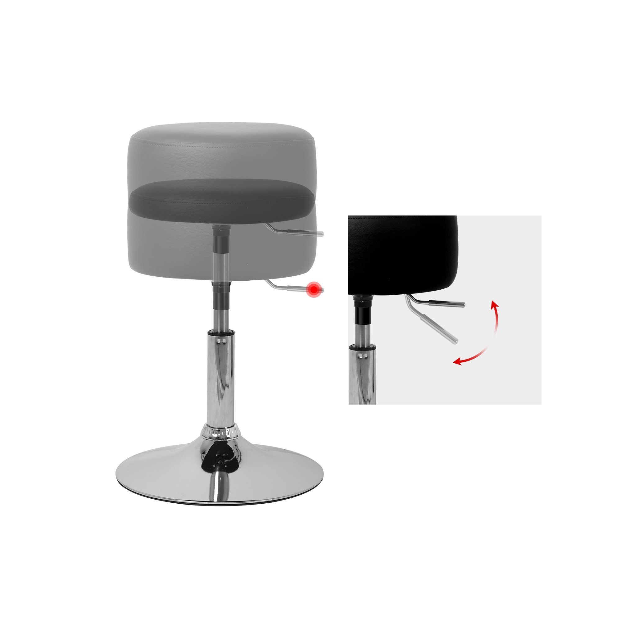 Schreibtisch mit Sitzhocker 90x76x50 Schreibtisch Sonoma-Eiche cm ML-DESIGN