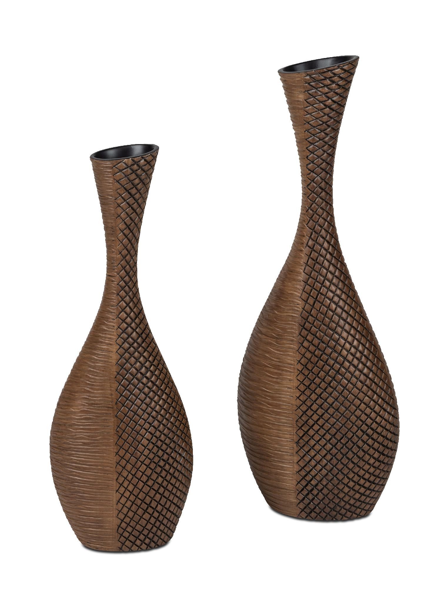 formano Bodenvase Holzoptik, Kunststein in Holzoptik, günstig online kaufen