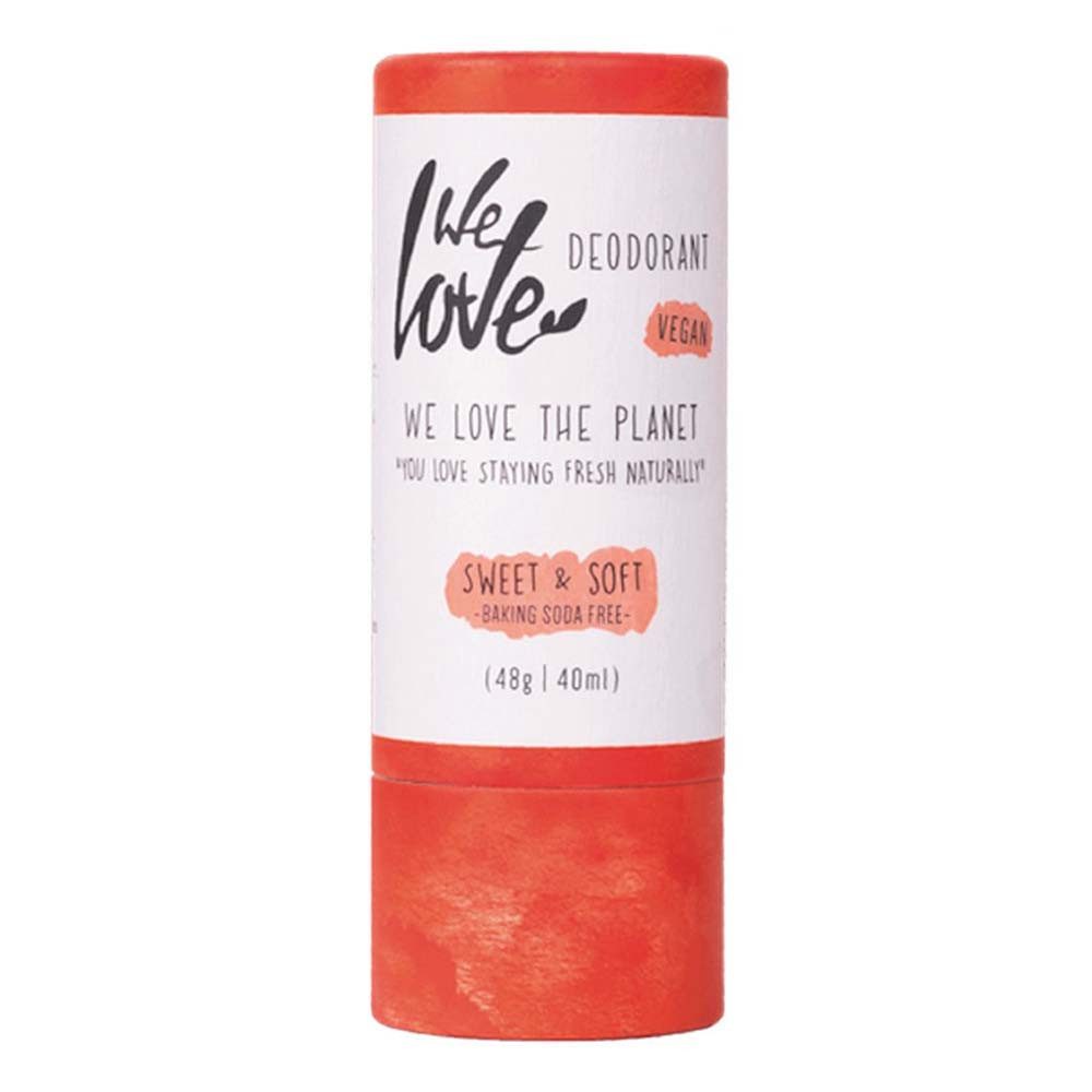 WE LOVE THE PLANET Deo-Stift Deo Stick Papertube - Sweet & Soft 48g mehr