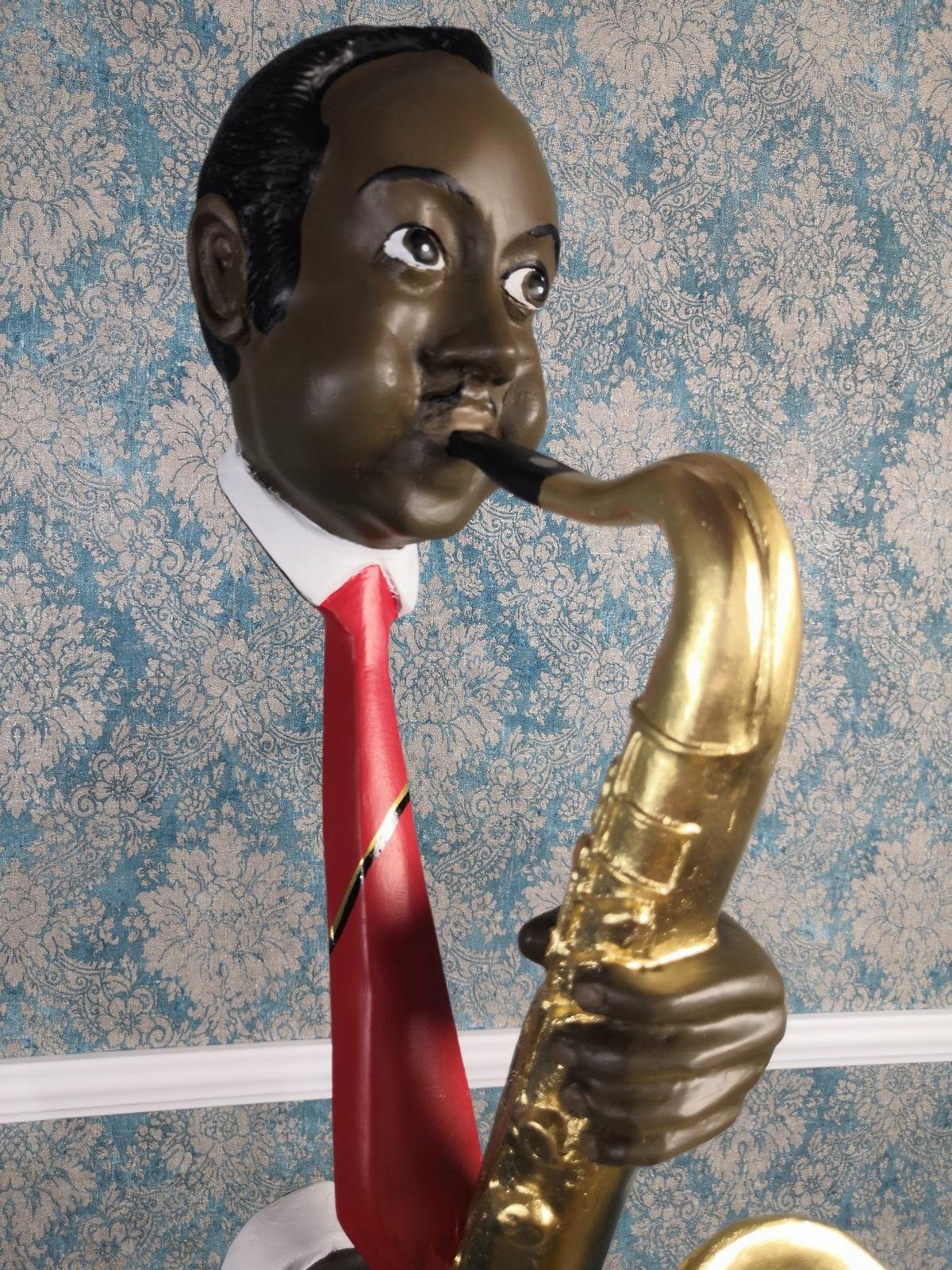 Skulptur Europe (Skulptur), JVmoebel Dekofigur Sofort Figur Saxophon Figuren Skulpturen Statue Büste 68,5cm in Made
