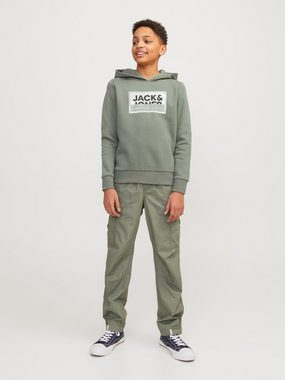 Jack & Jones Junior Hoodie JCOLOGAN SS24 PRINT SWEAT HOOD SN JNR