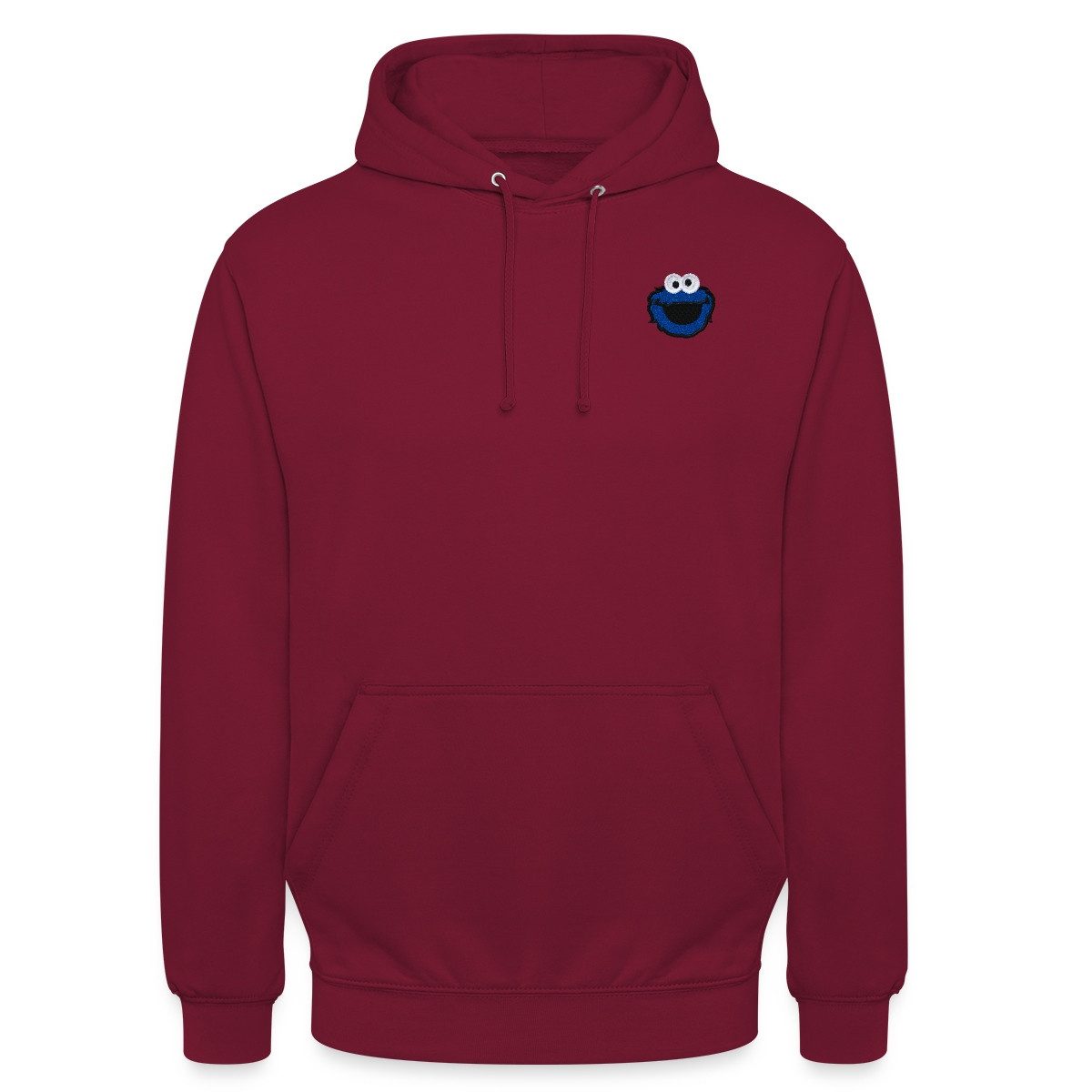 Spreadshirt Hoodie Sesamstraße Stick Krümelmonster Unisex Hoodie (1-tlg)