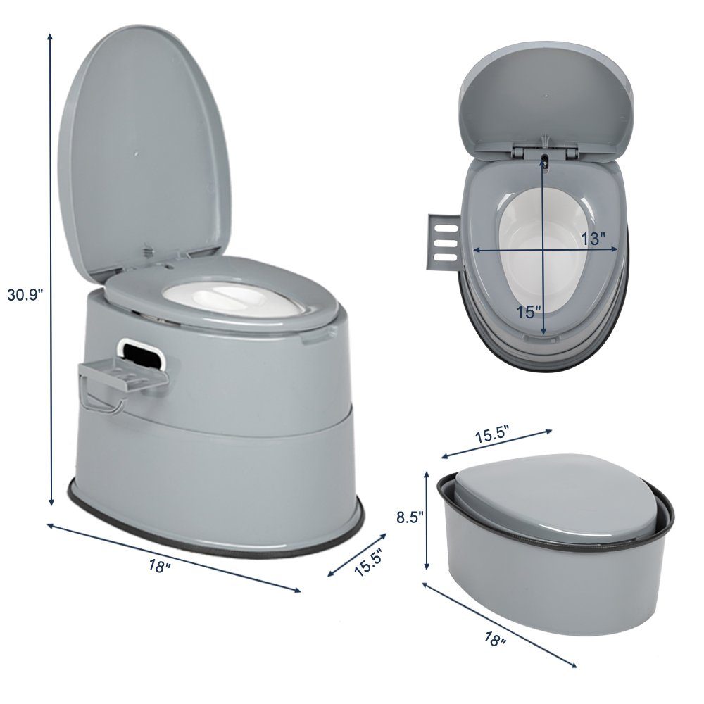 VINGLI Campingtoilette Tragbare Toilette Mobile