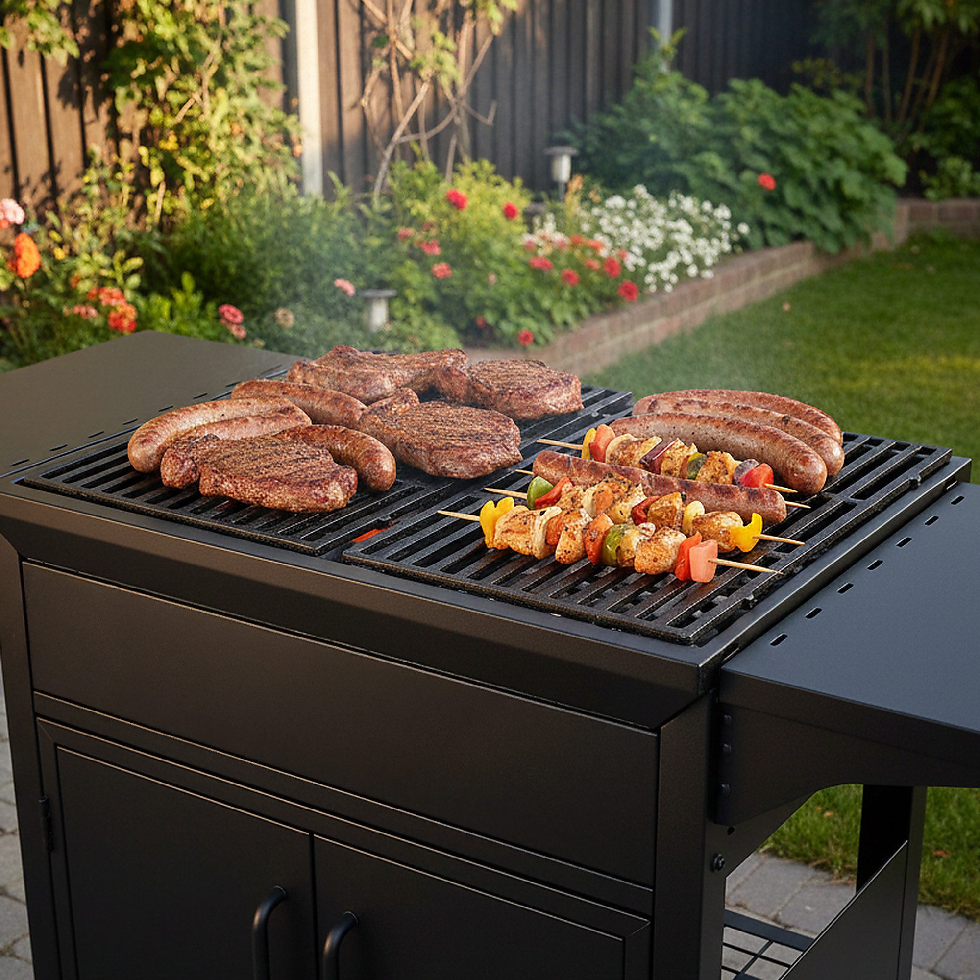 BBQ-Toro Grillrost Gusseisen Grillrost 30 x 44,5 cm, 2 Stück, Gussrost, Ersatzrost (1-St)