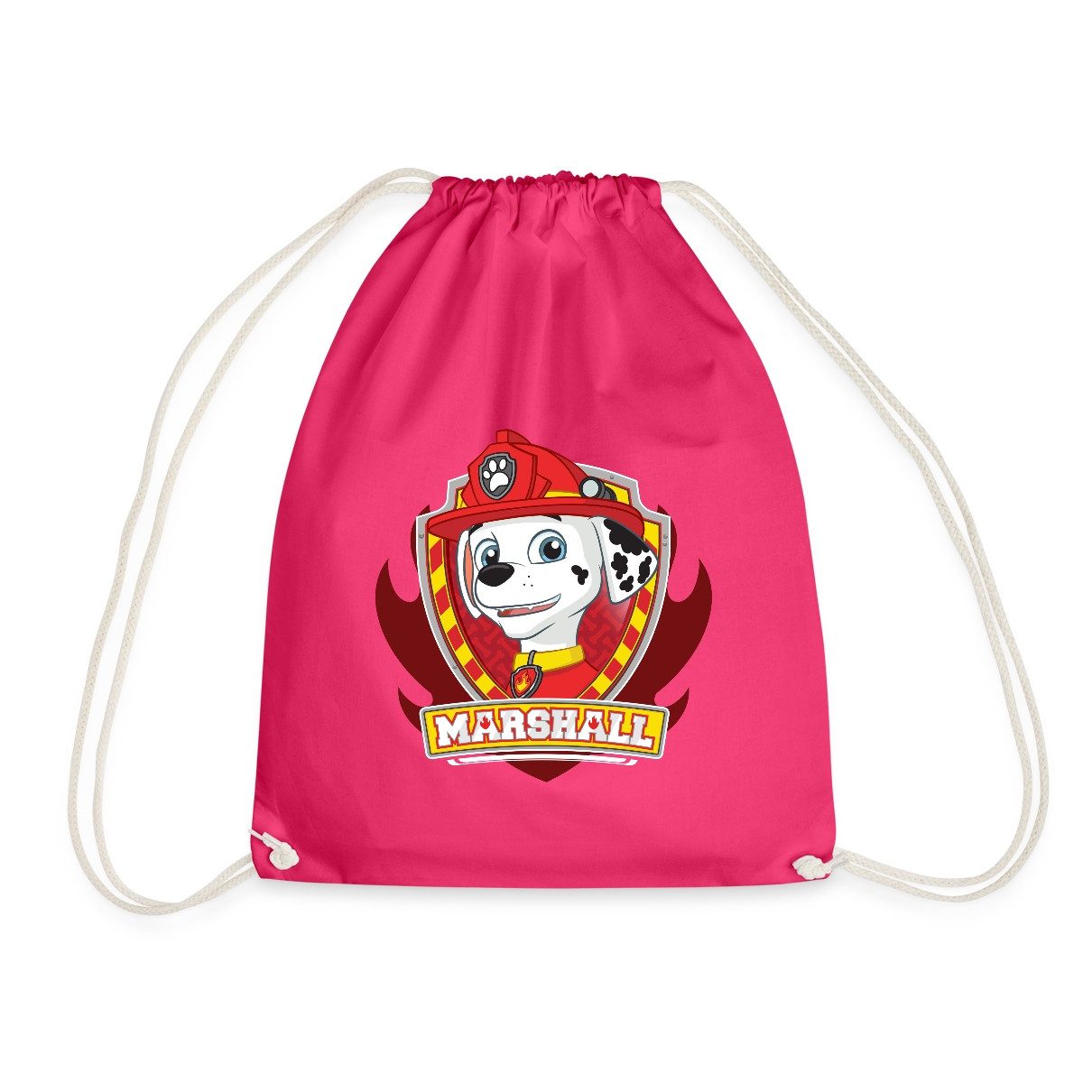 Spreadshirt Turnbeutel Paw Patrol Marshall Feuerwehrhund Feuerwehr Turnbeutel (1-tlg)