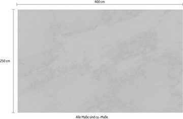 Komar Vliestapete Maya Tweed b/w, (1 St), 400x250 cm (Breite x Höhe), Vliestapete, 100 cm Bahnbreite