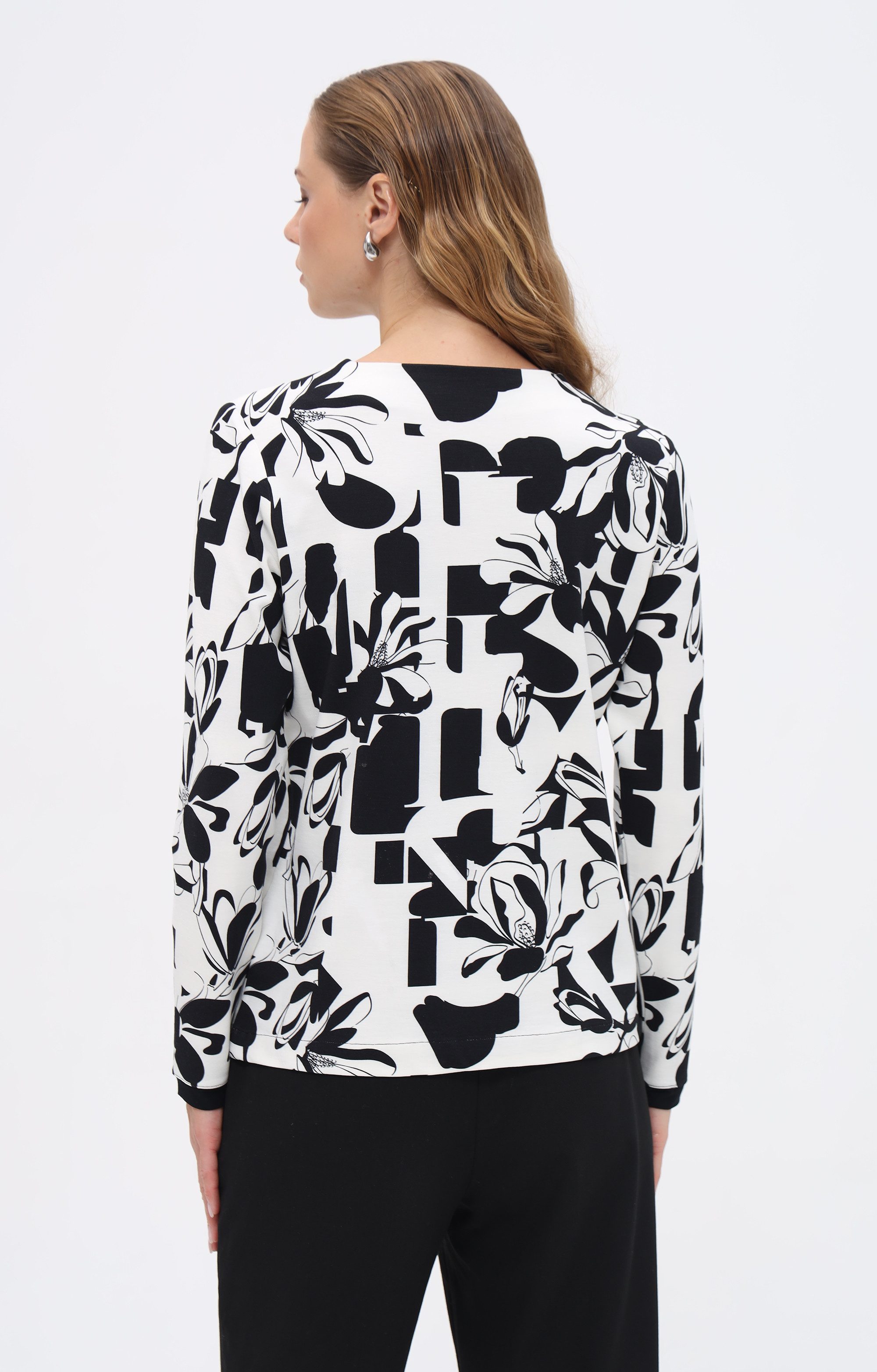 Passioni Blouson Reißverschlussjacke mit grafischen Textmustern günstig online kaufen