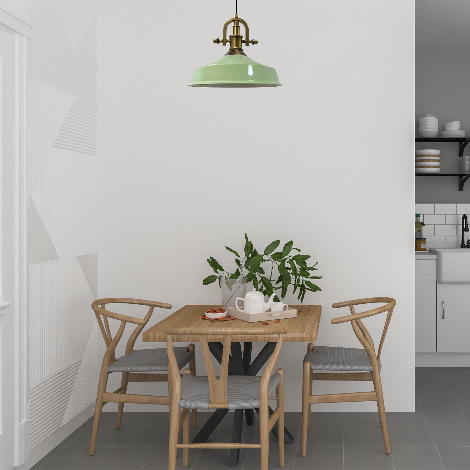 Bamyum Pendelleuchte Bamyum Pendelleuchte I Asletl-Marine l Ø41 cm E27 Metall Vintage Lampe, ohne Leuchtmittel – Bild 4 von 5