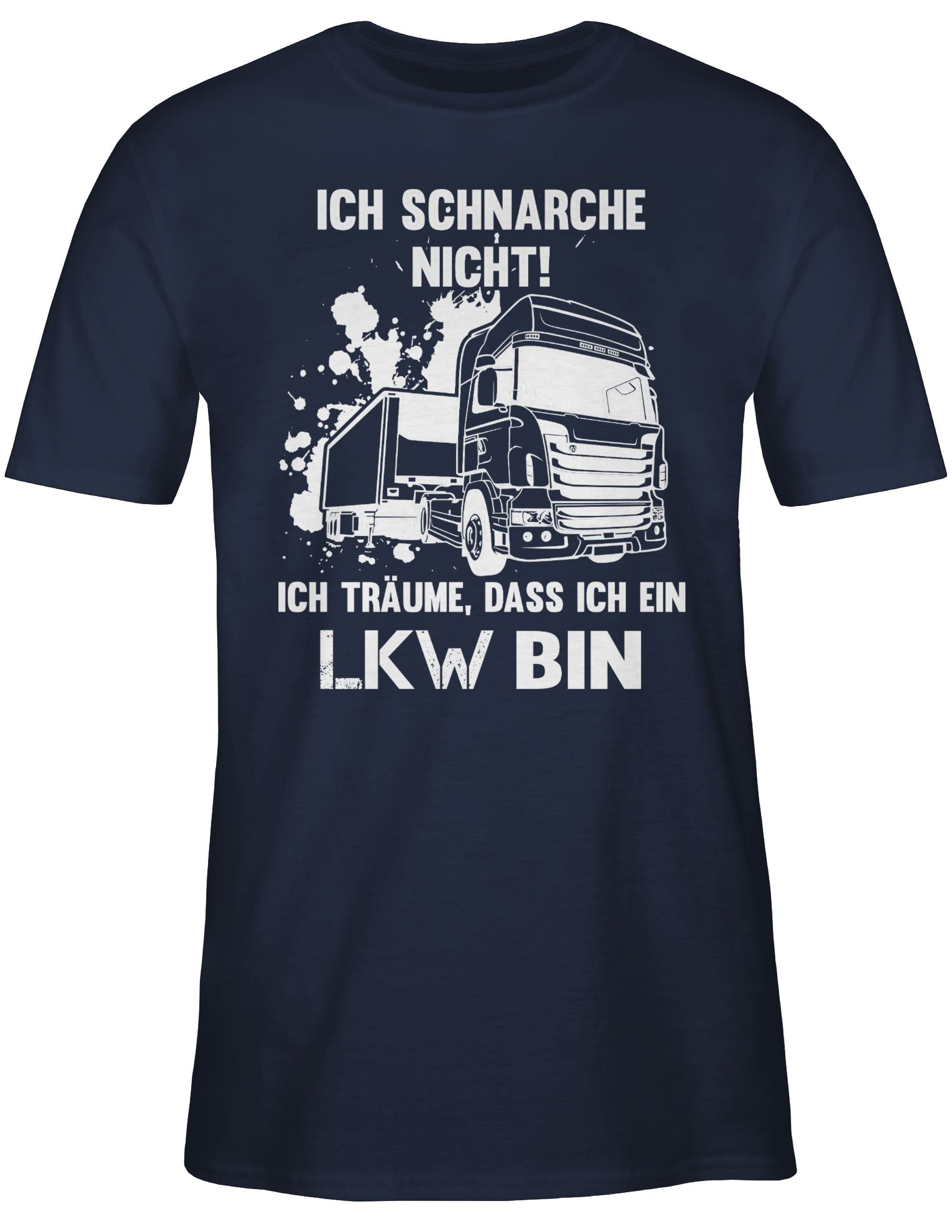 Sprüche Navy Shirtracer ich T-Shirt schnarche 02 Blau bin ein LKW nicht Spruch Ich mit Statement