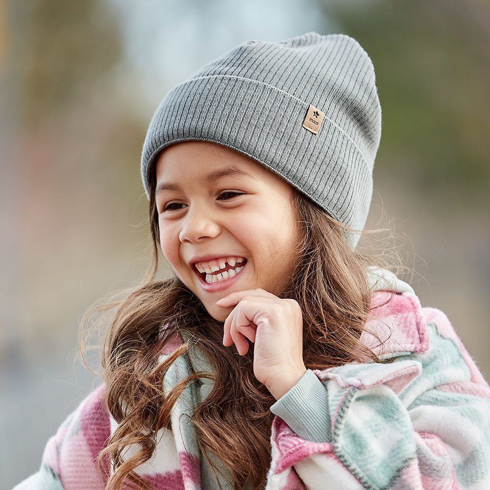 MAXIMO Beanie aus Baumwolle, wärmend, gefüttert, unifarben