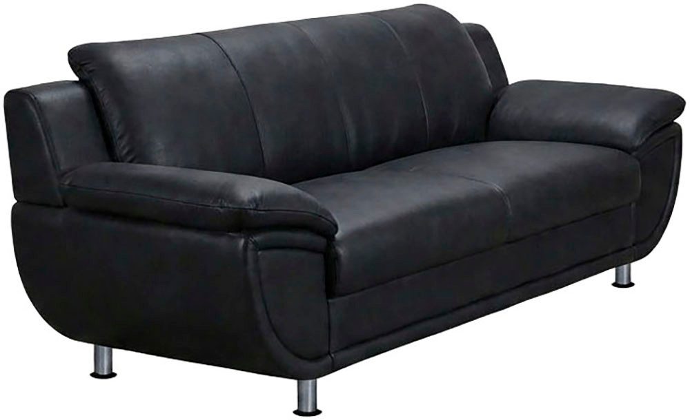 TRENDMANUFAKTUR 2-Sitzer Rondo 178 cm, 2-Sitzer, komfortabel, Federkern optional, Chromfüße, Couch wahlweise mit Federkern und in verschiedenen Bezügen bestellb – Bild 3 von 5