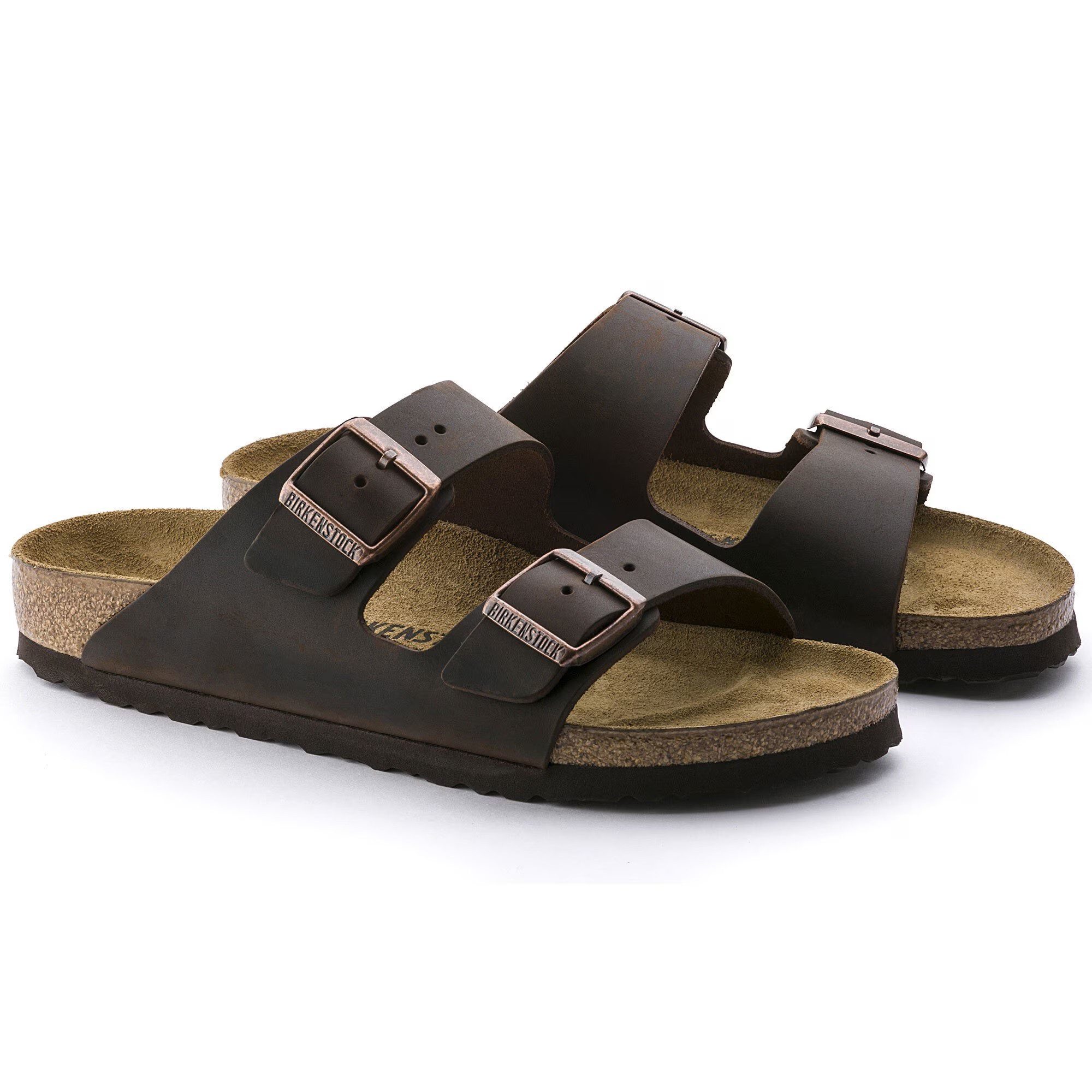 Birkenstock Arizona BS Sandalen Pantolette Leder Schmale Weite 0052533 Gr. günstig online kaufen