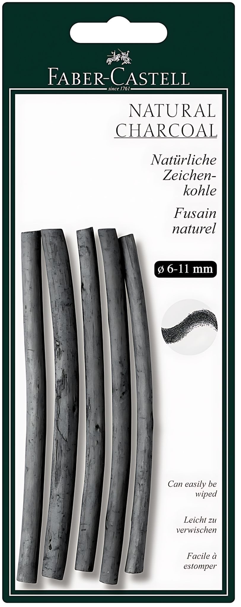 Faber-Castell Zeichenkohle Faber Castell Zeichenkohle natürlich Pitt 9 mm x95 mm
