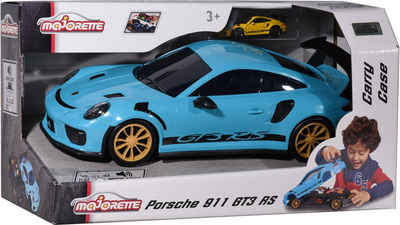 majORETTE Spielzeug-Auto Porsche 911 GT3 RS - Carry Case, inkl. Mini-Auto
